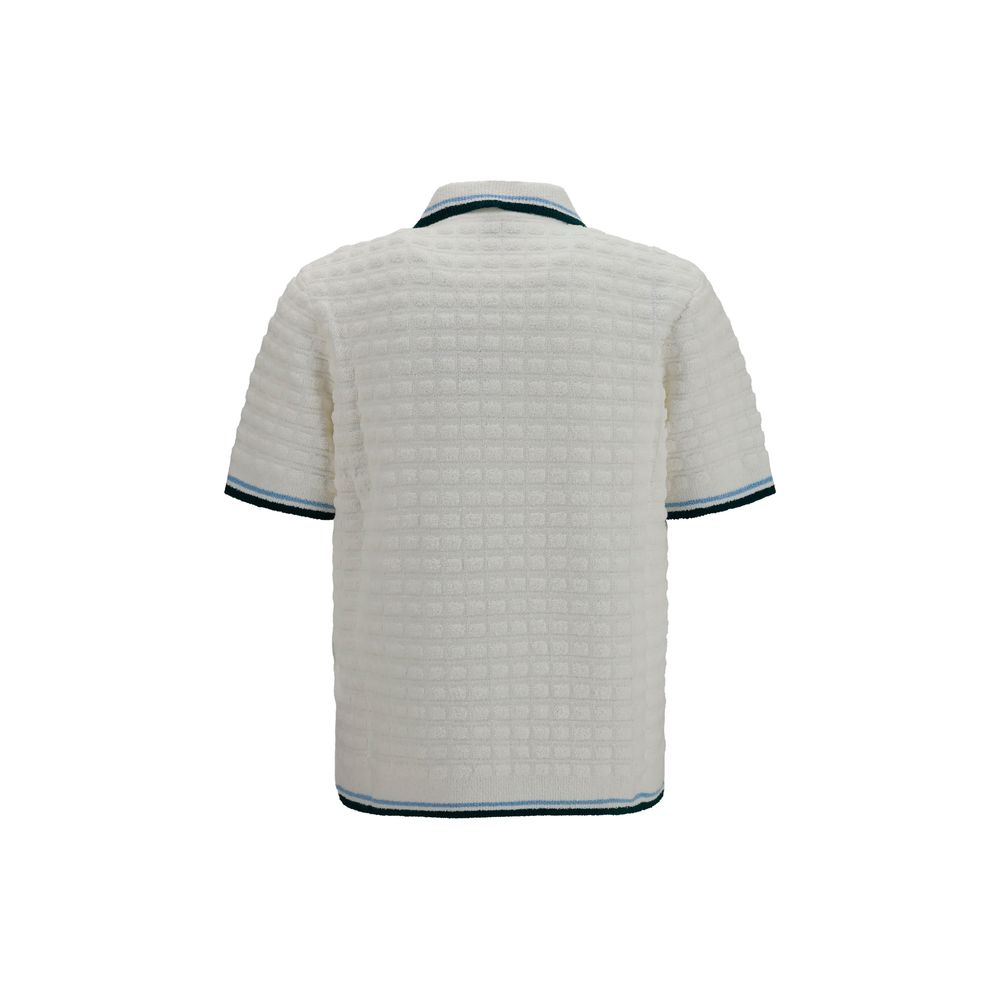 Casablanca White Cotton Polo Shirt