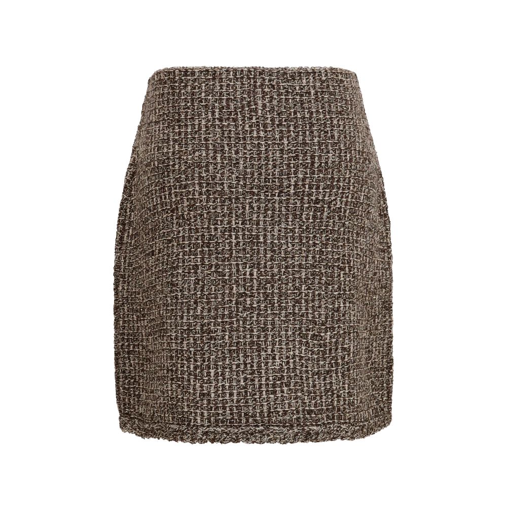 Fabiana Filippi Brown Polyamide Mini Skirt
