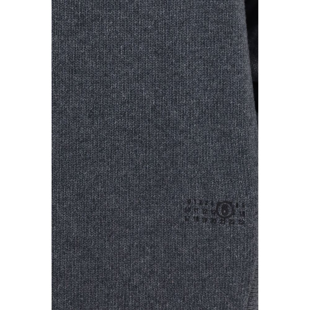 MM6 Gray Wool Oves Aries Casual Dress