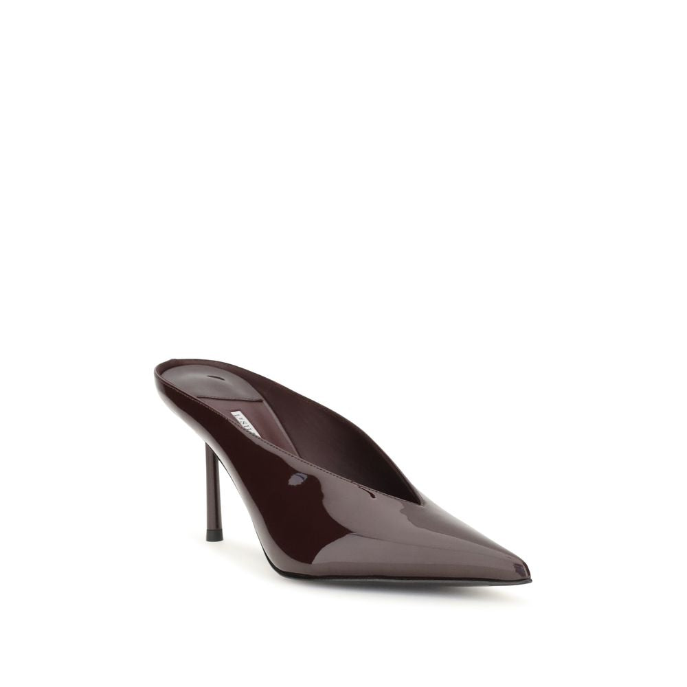 LE SILLA Bordeaux Calf Leather Bos Taurus Mules