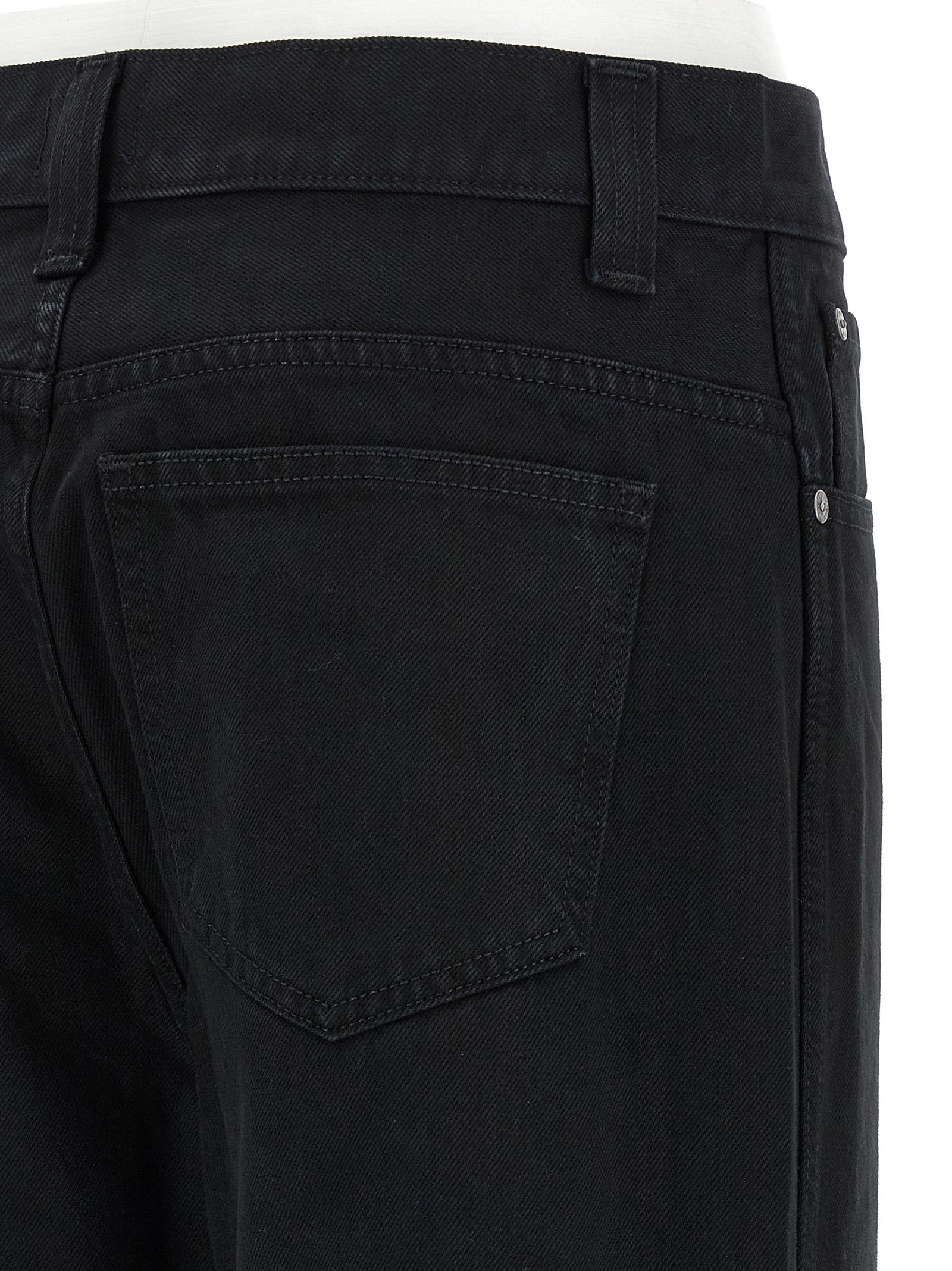 Khaite Black Cotton Jeans Denim