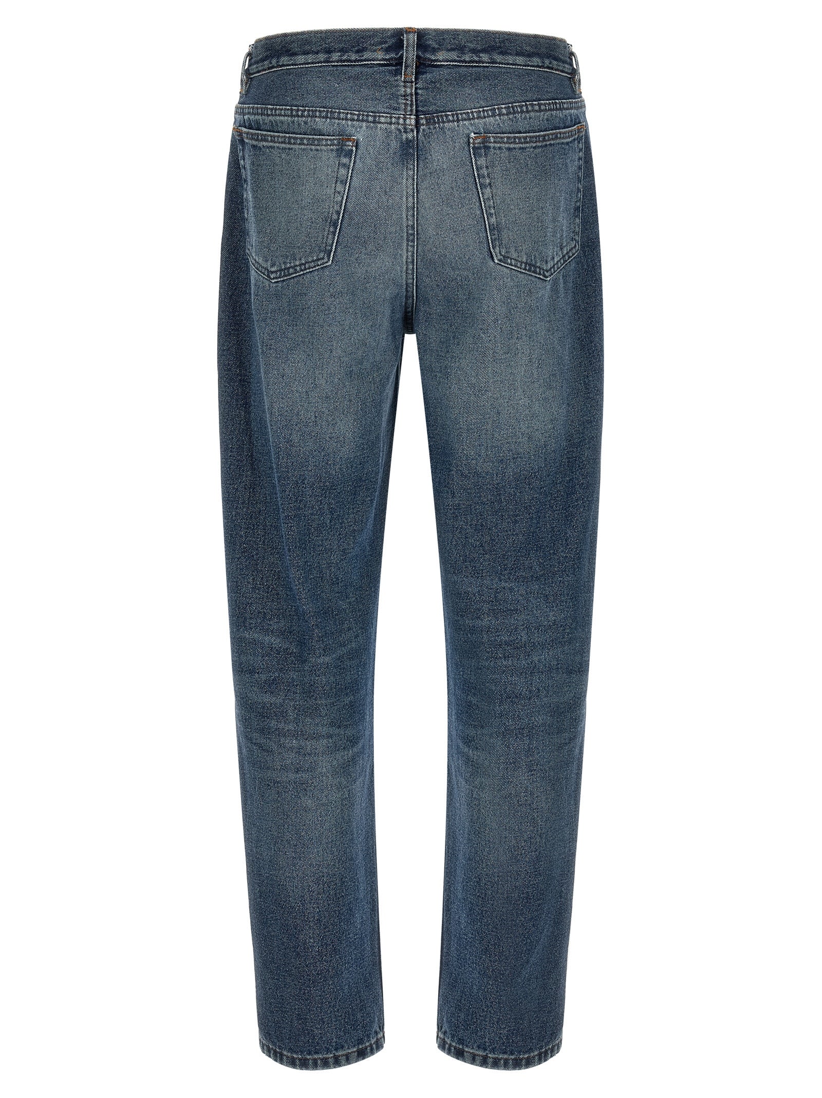 A.P.C. Blue Cotton Straight-Leg Jeans