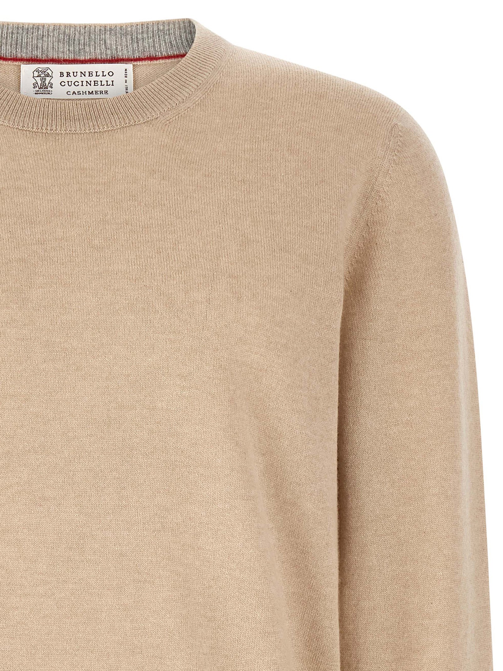 Brunello Cucinelli Beige Cashmere Cardigan