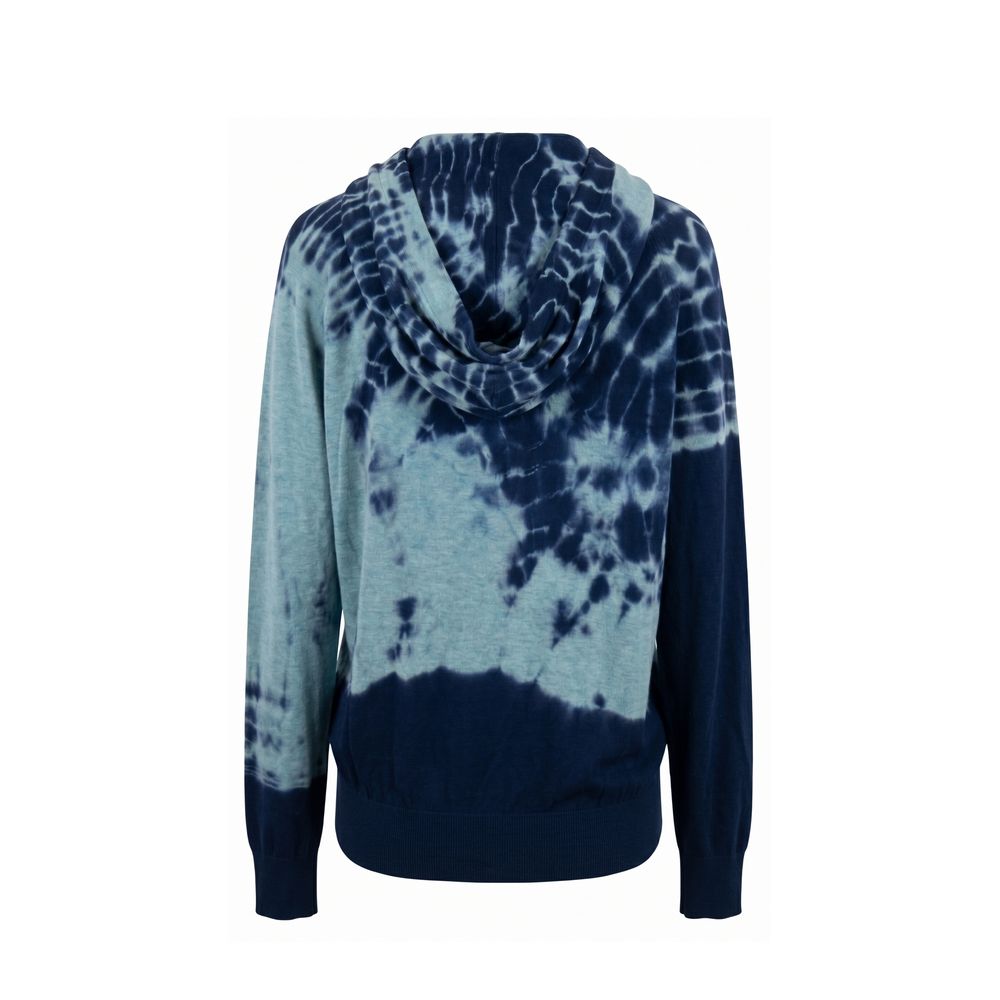 Malo Blue Cotton Women Sweatshirt