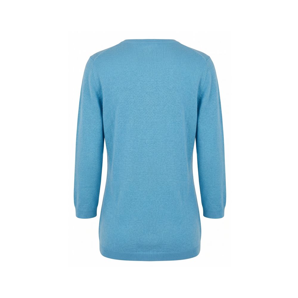 Malo Blue Silk Women Sweater