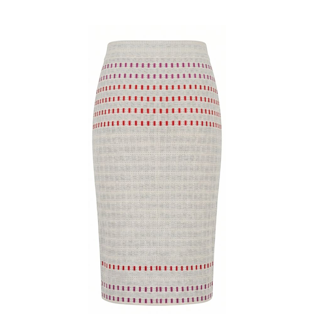 Malo Grey Silk Women Skirt