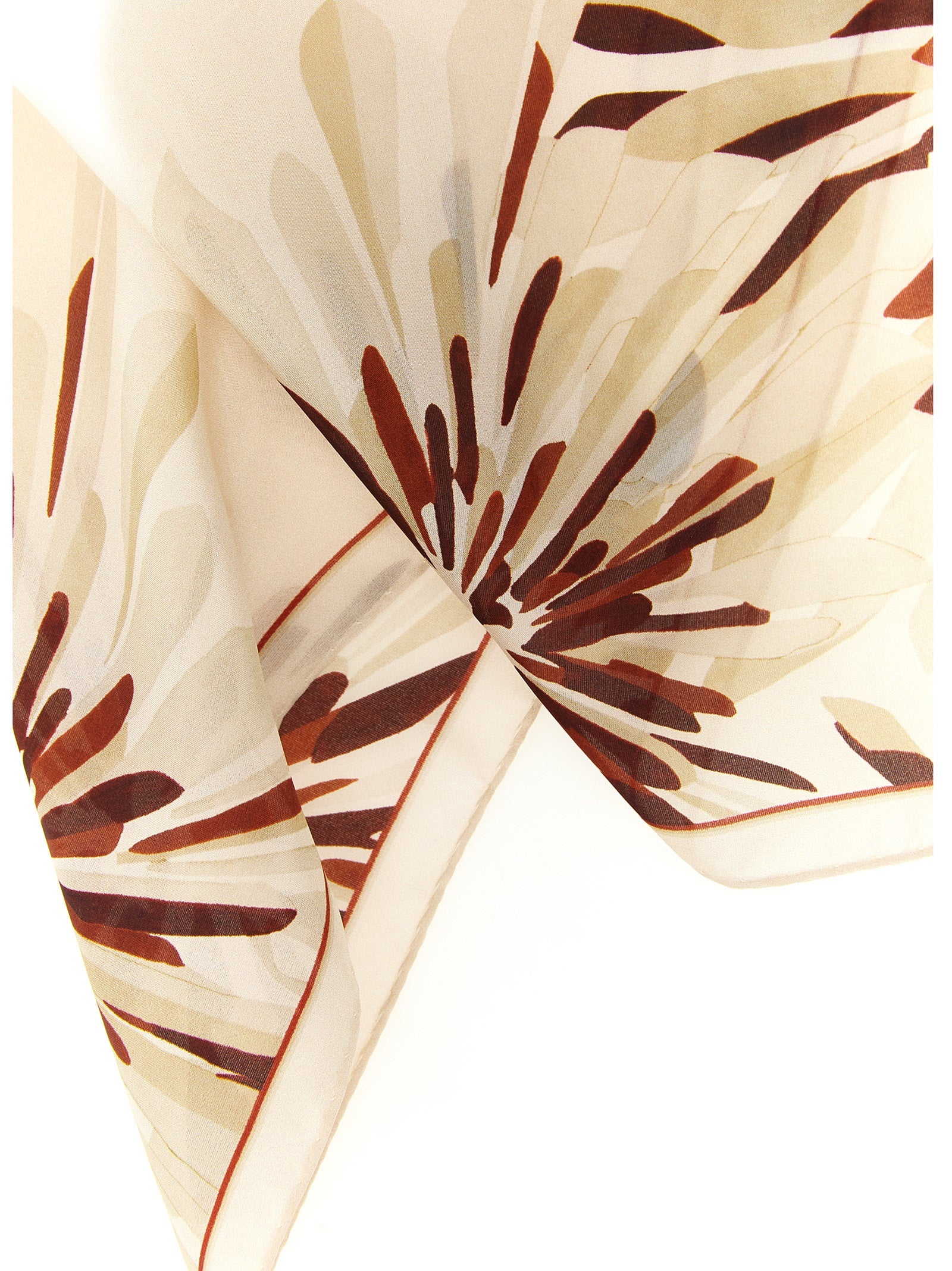 Brunello Cucinelli Beige Silk Scarf