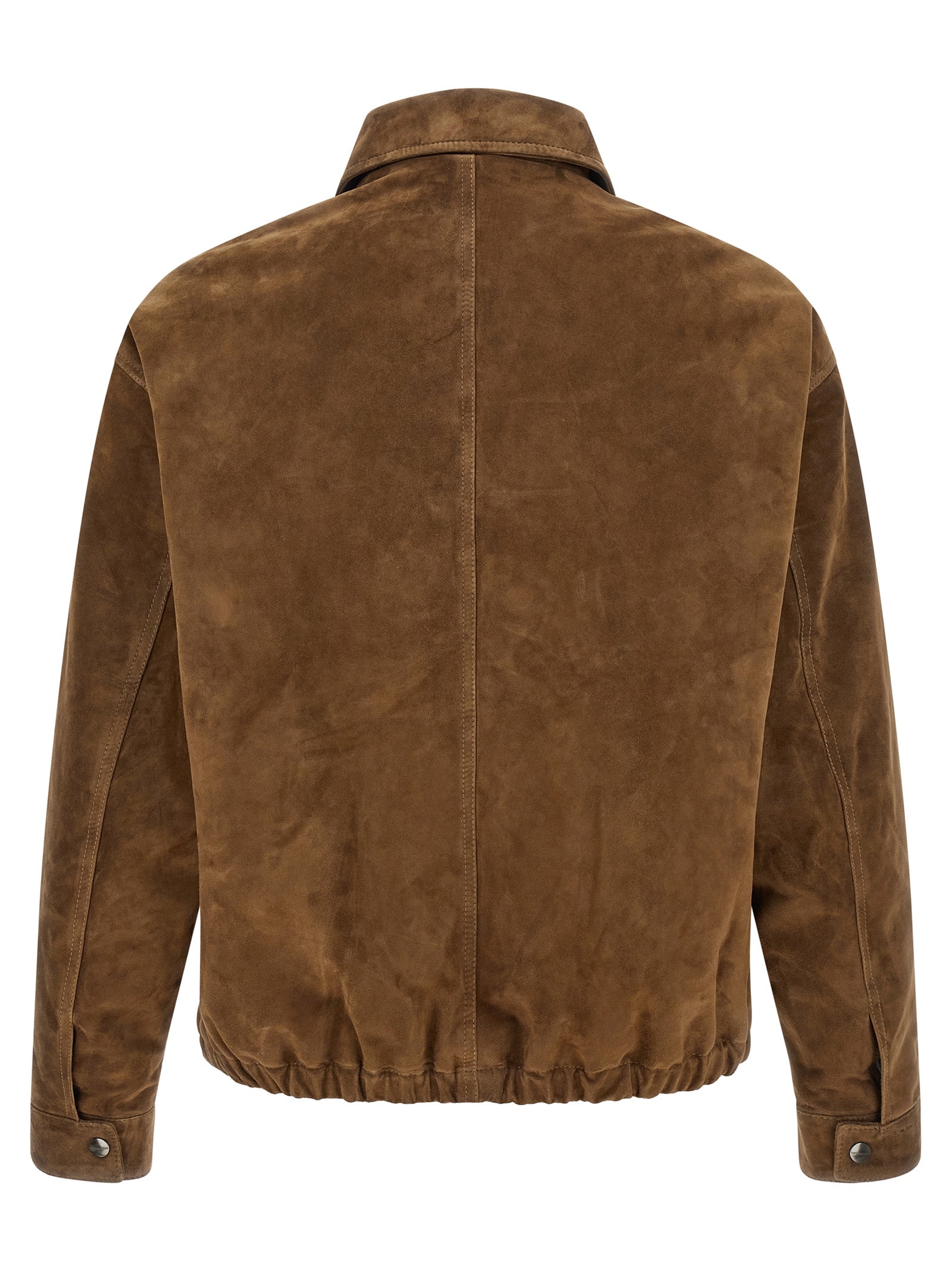 GIORGIO BRATO Brown Calfskin Leather Jacket