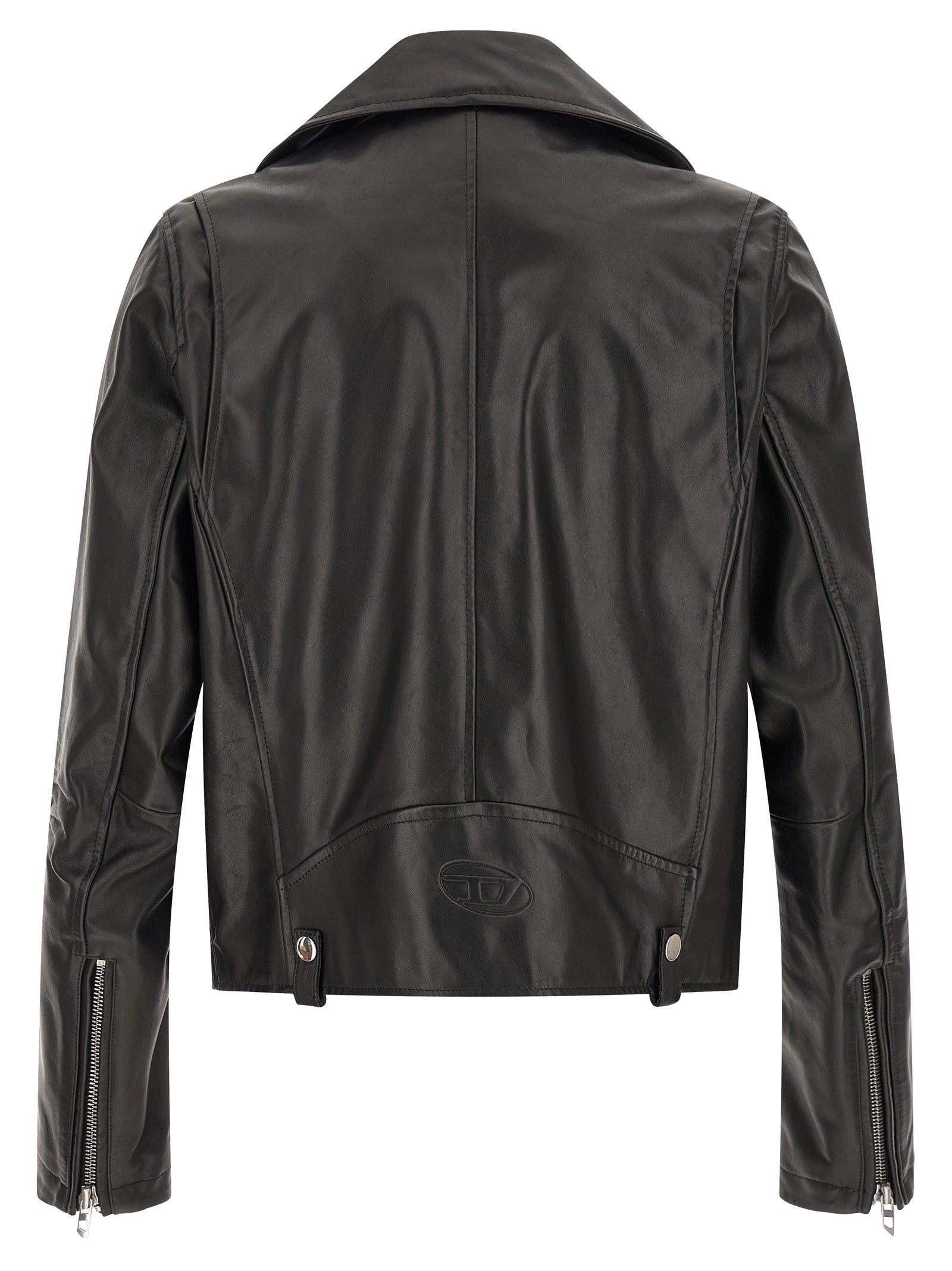 Diesel Black Cowhide Leather Jacket