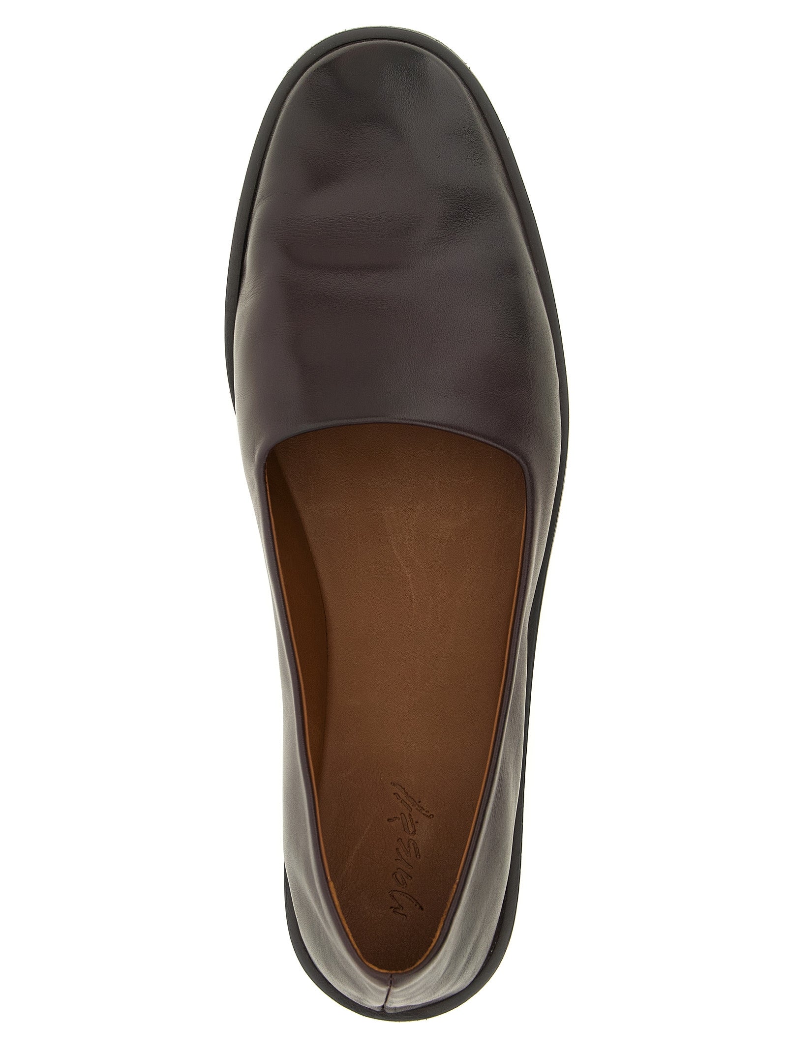Marsell Brown Calfskin Ballet Flats