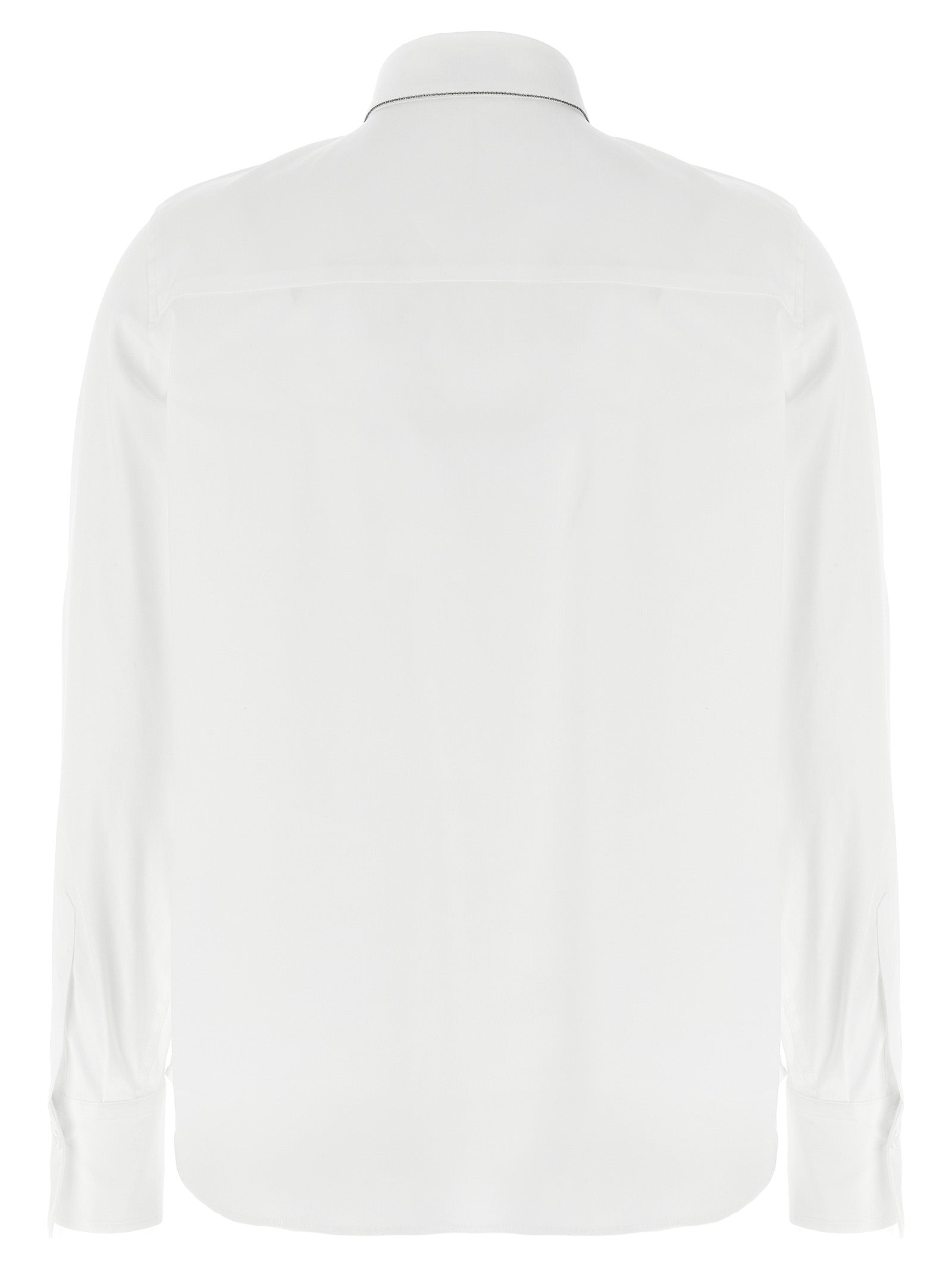 Brunello Cucinelli White Cotton Blouse