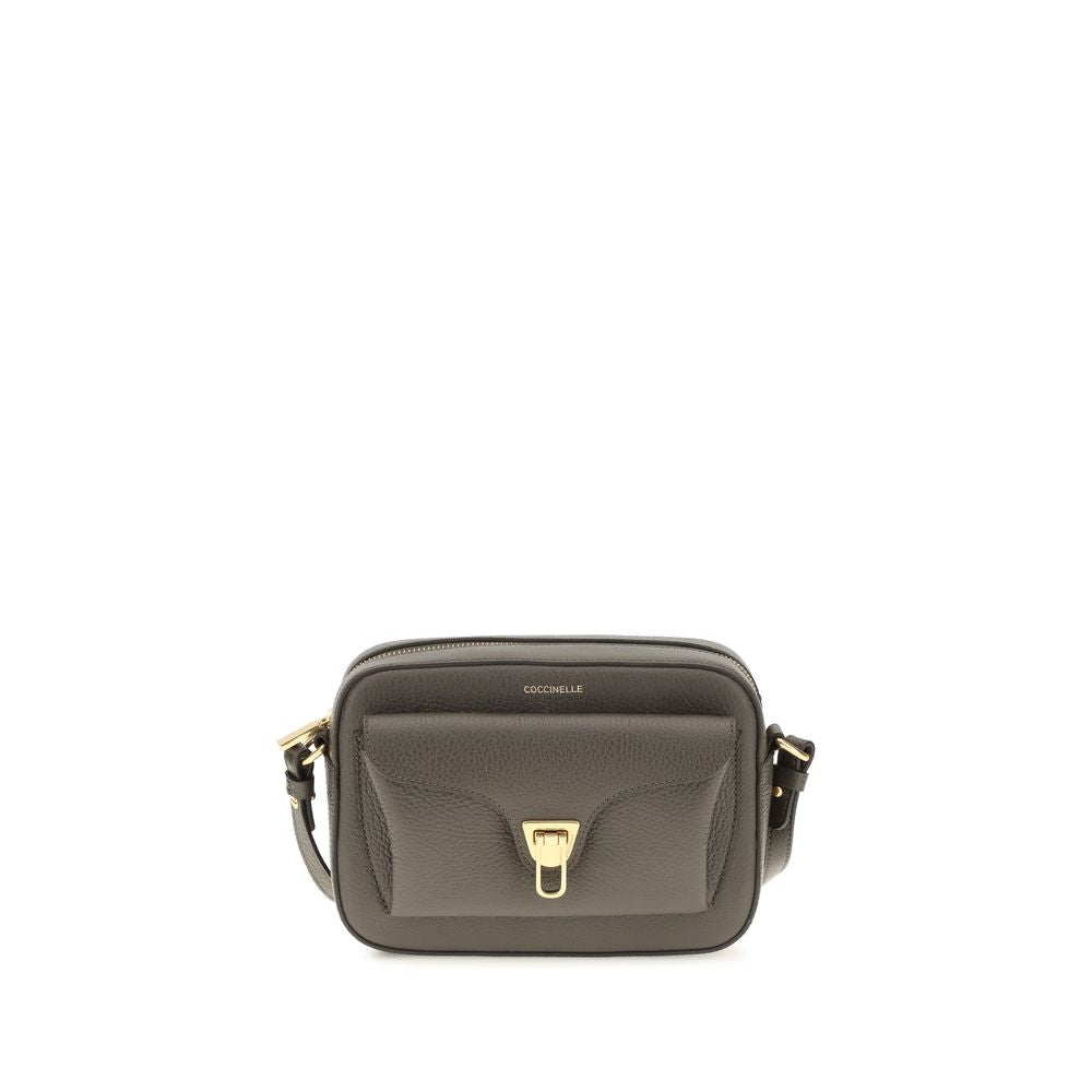 Coccinelle Brown Calf Leather Bos Taurus Shoulder Bag