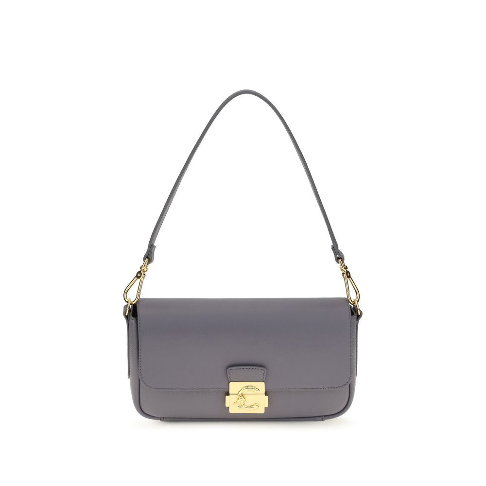 Coccinelle Blue Calf Leather Bos Taurus Shoulder Bag