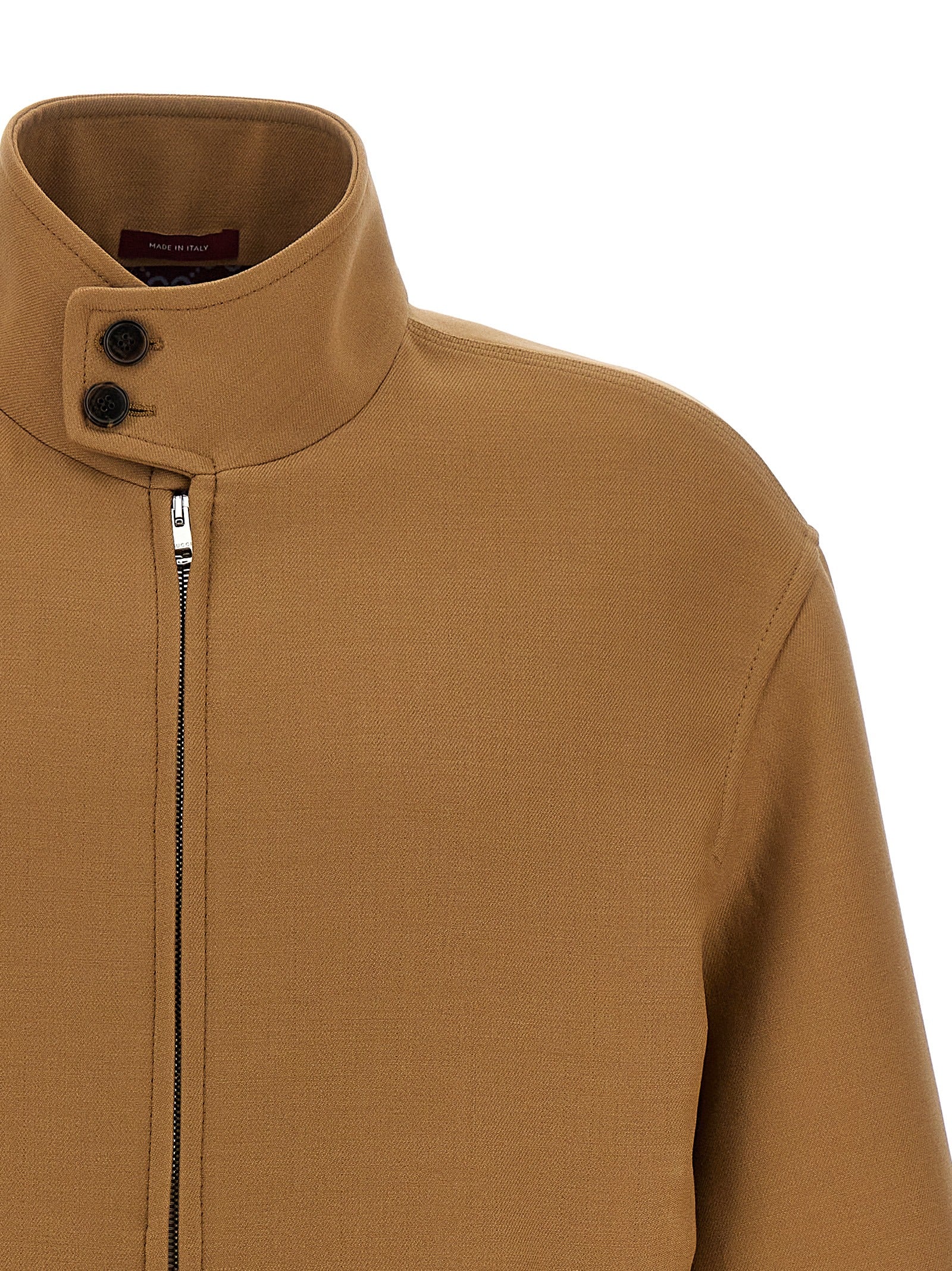 Gucci Brown Wool Full-Length Jacket