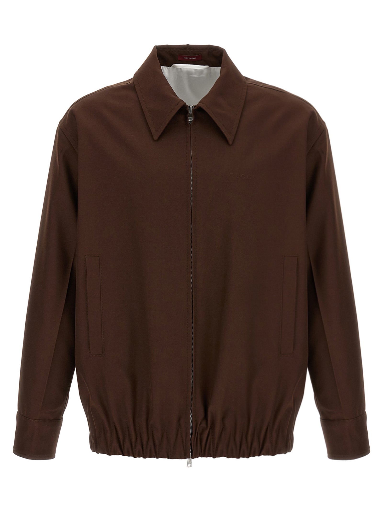 Gucci Brown Wool Full-Length Jacket