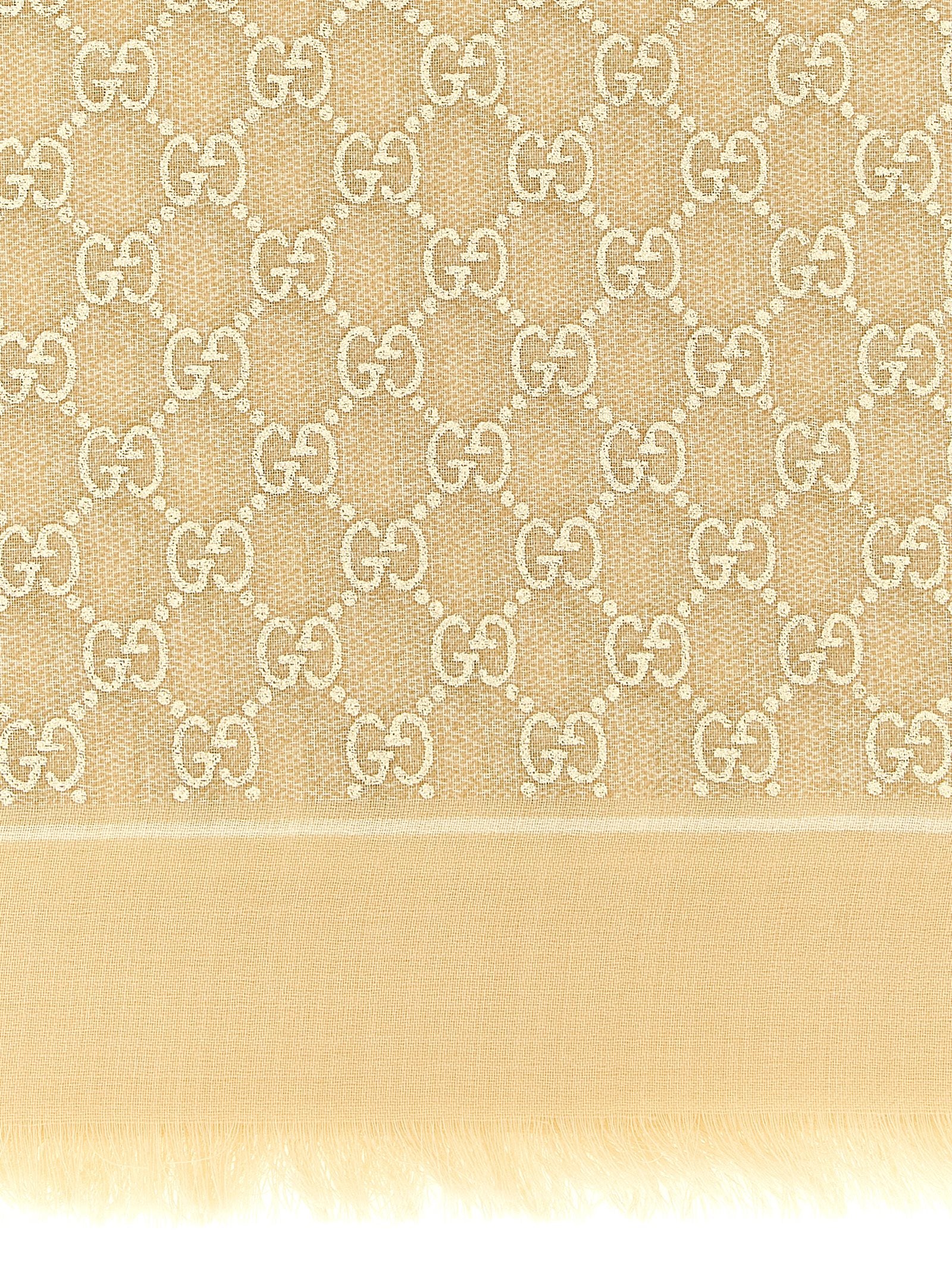 Gucci Beige Wool Scarf