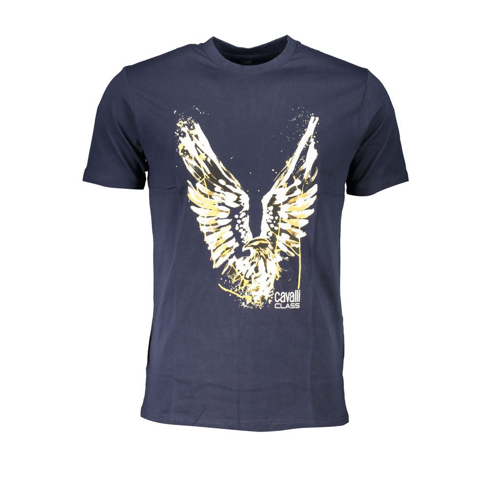 Cavalli Class Blue Cotton Men's T-Shirt