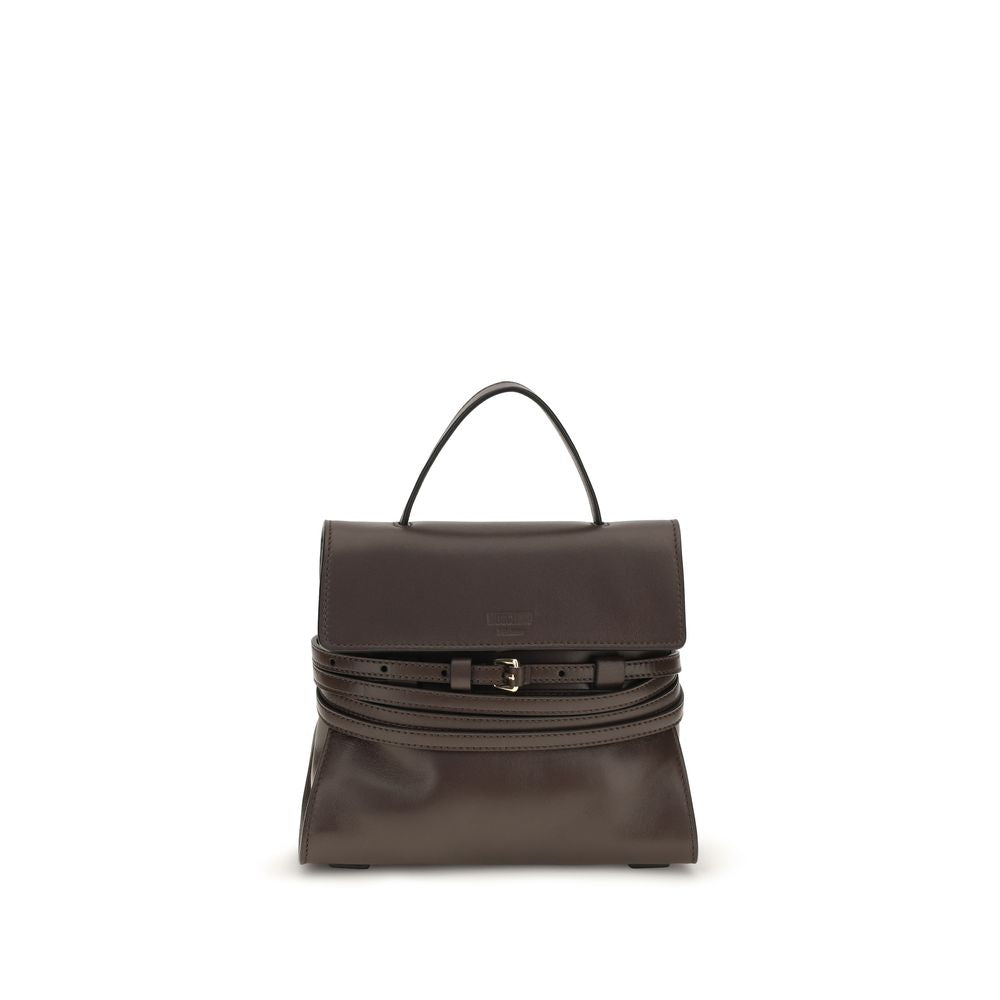 Moschino Brown Goatskin Handbag