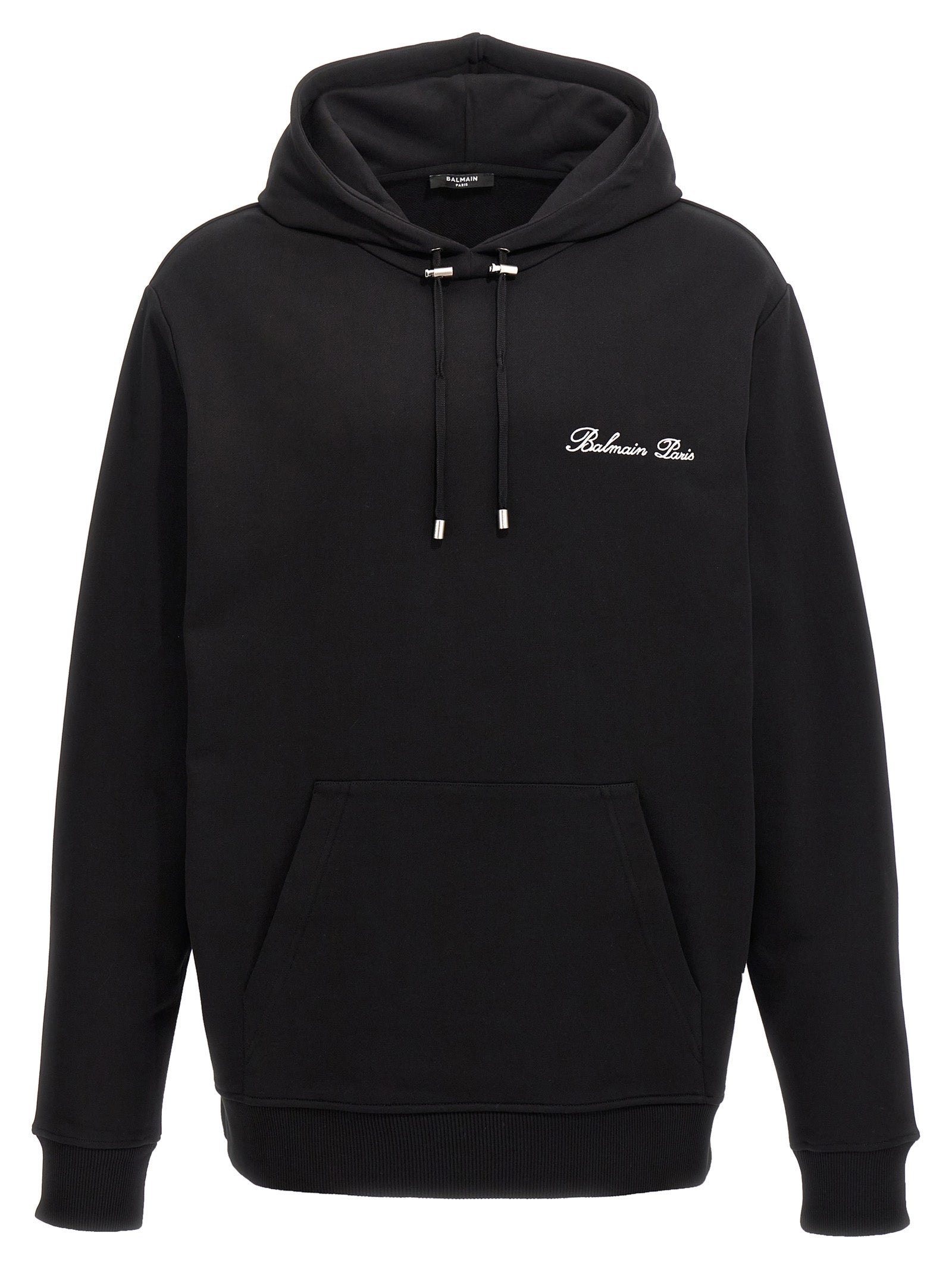 Balmain Black Cotton Sweatshirt