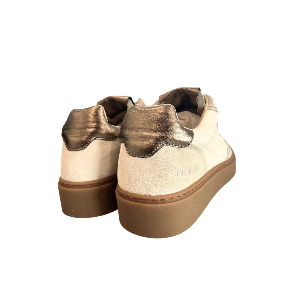 Pantofola D'Oro Beige Suede Mens Sneaker