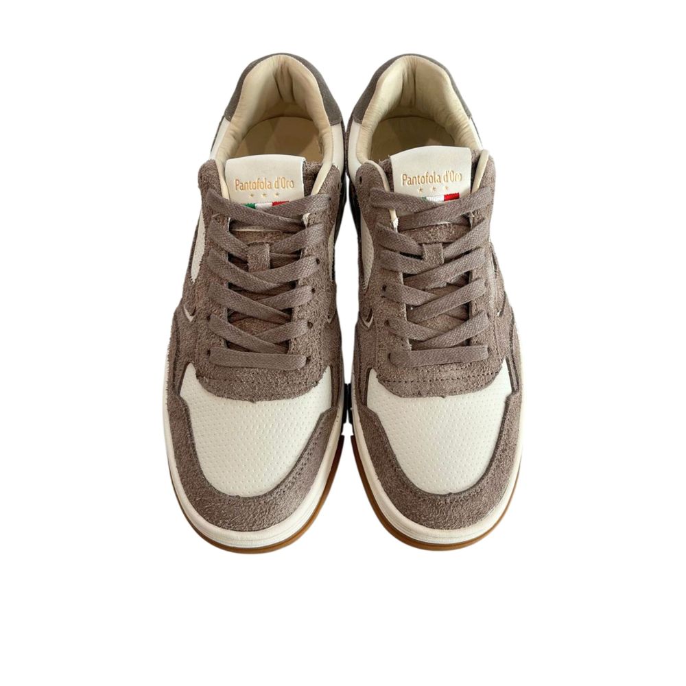 Pantofola D'Oro Grey Leather Men Sneaker