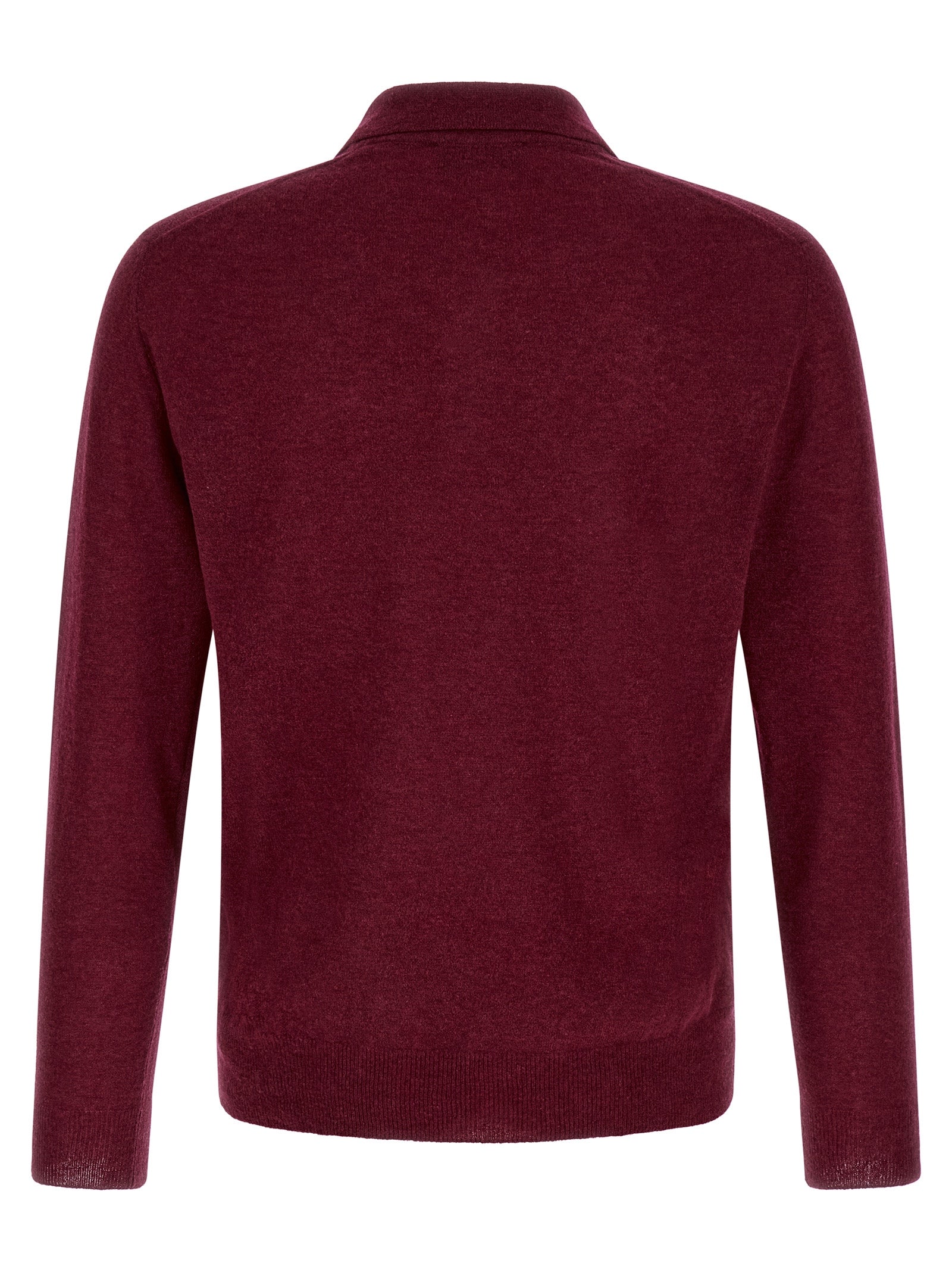 ZANONE Bordeaux Cashmere Polo Shirt