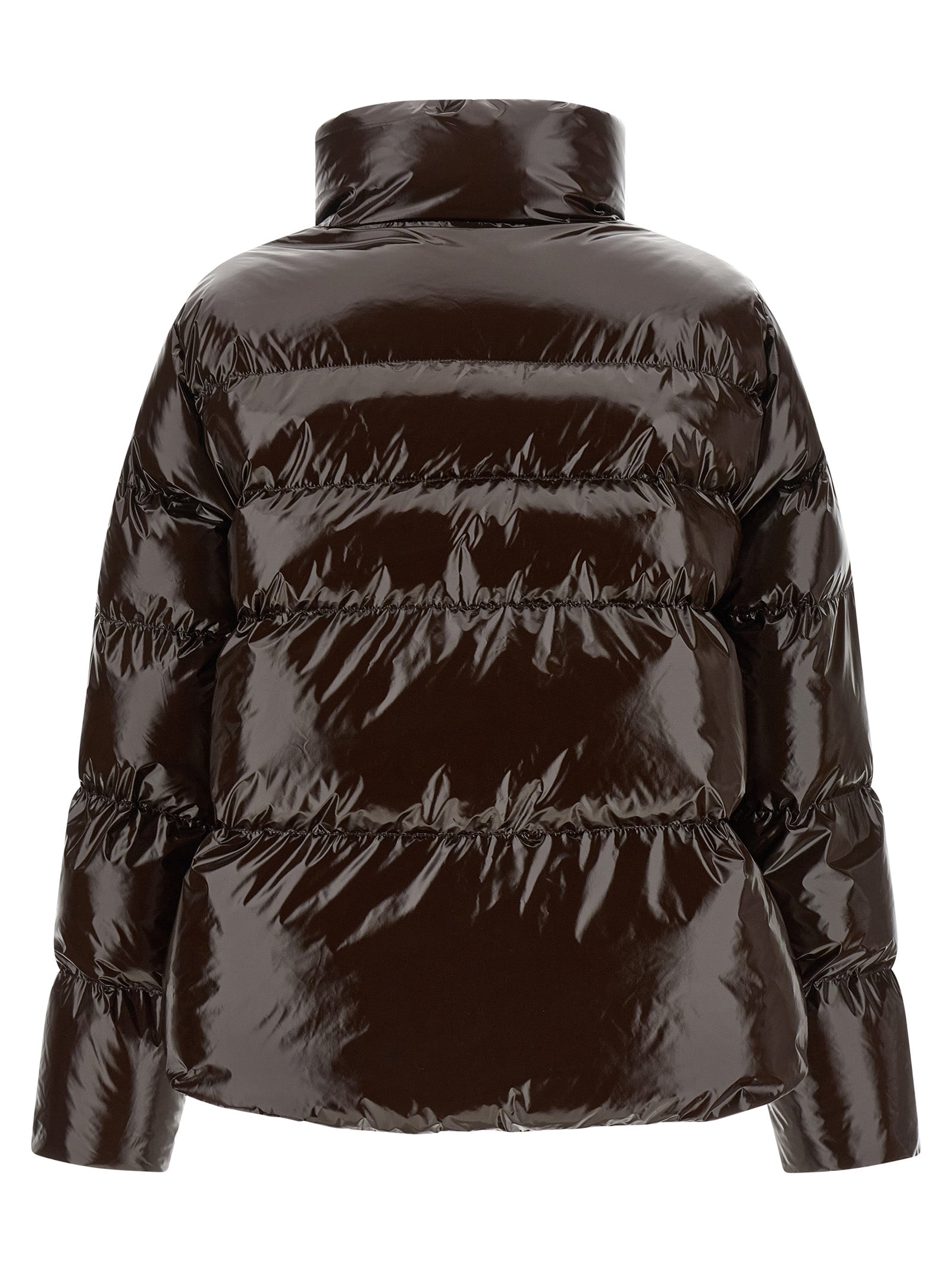 PINKO Brown Polyamide Full-Length Jacket