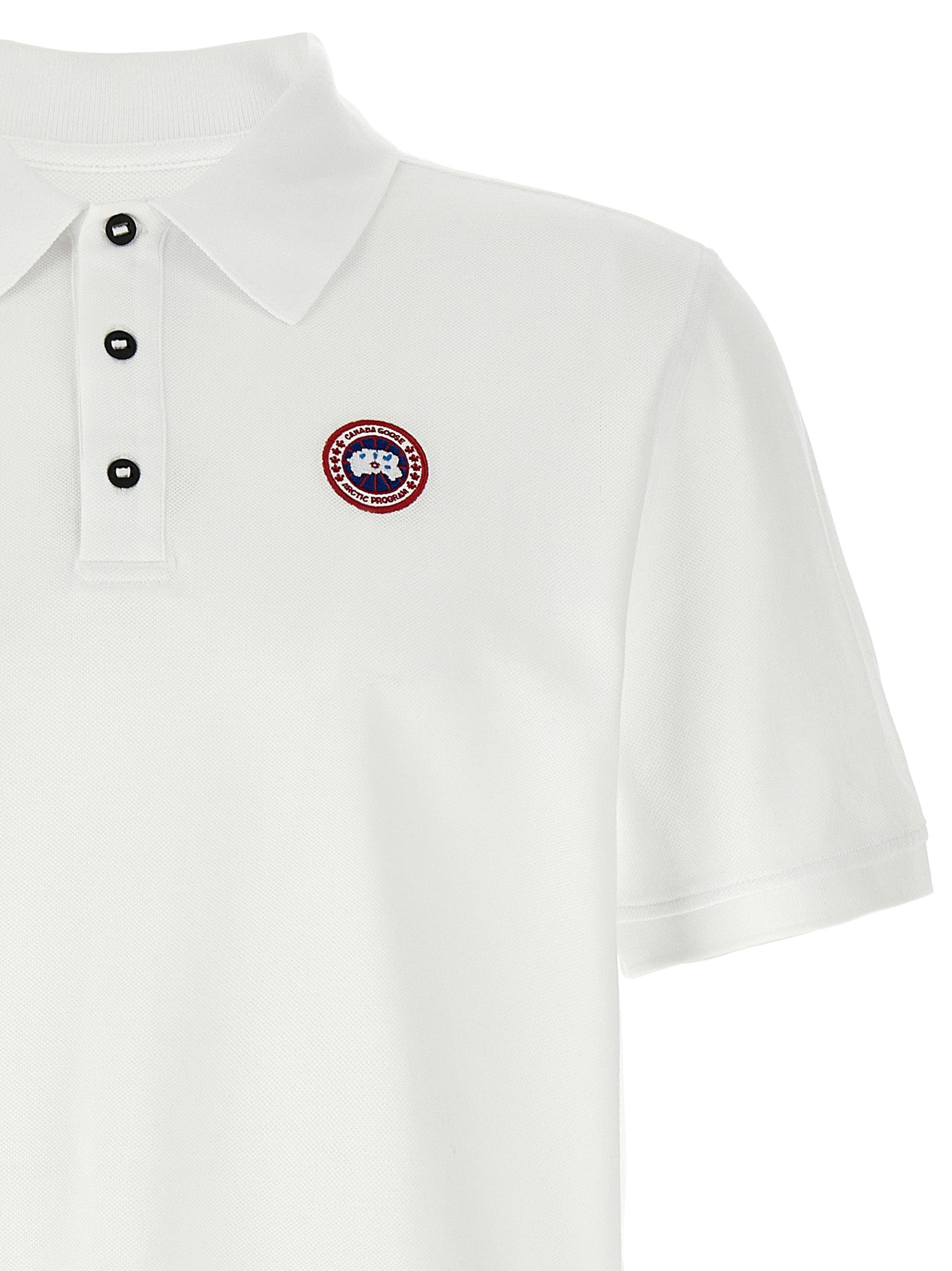 Canada Goose White Cotton Polo Shirt