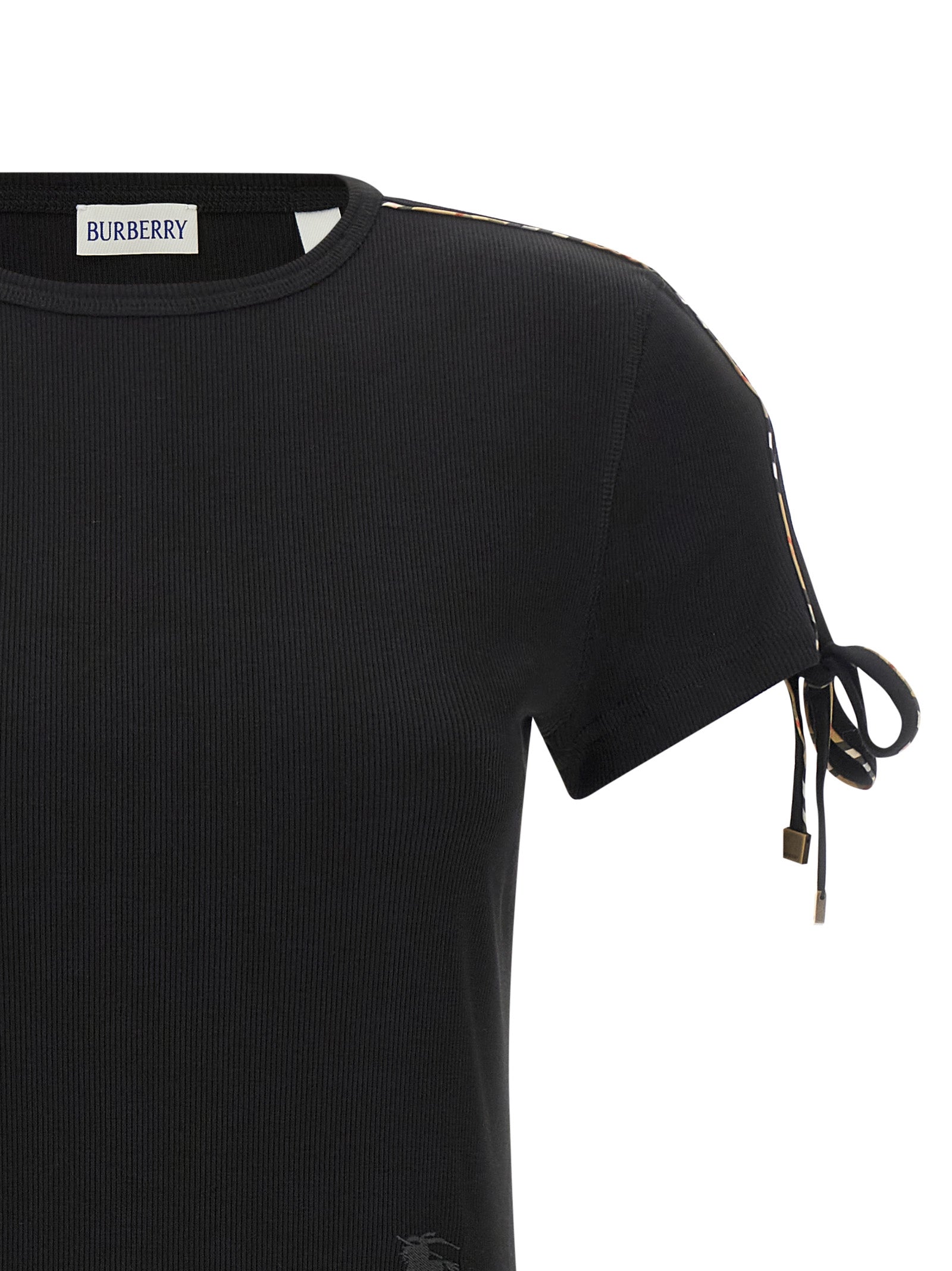Burberry Black Cotton Short Dress