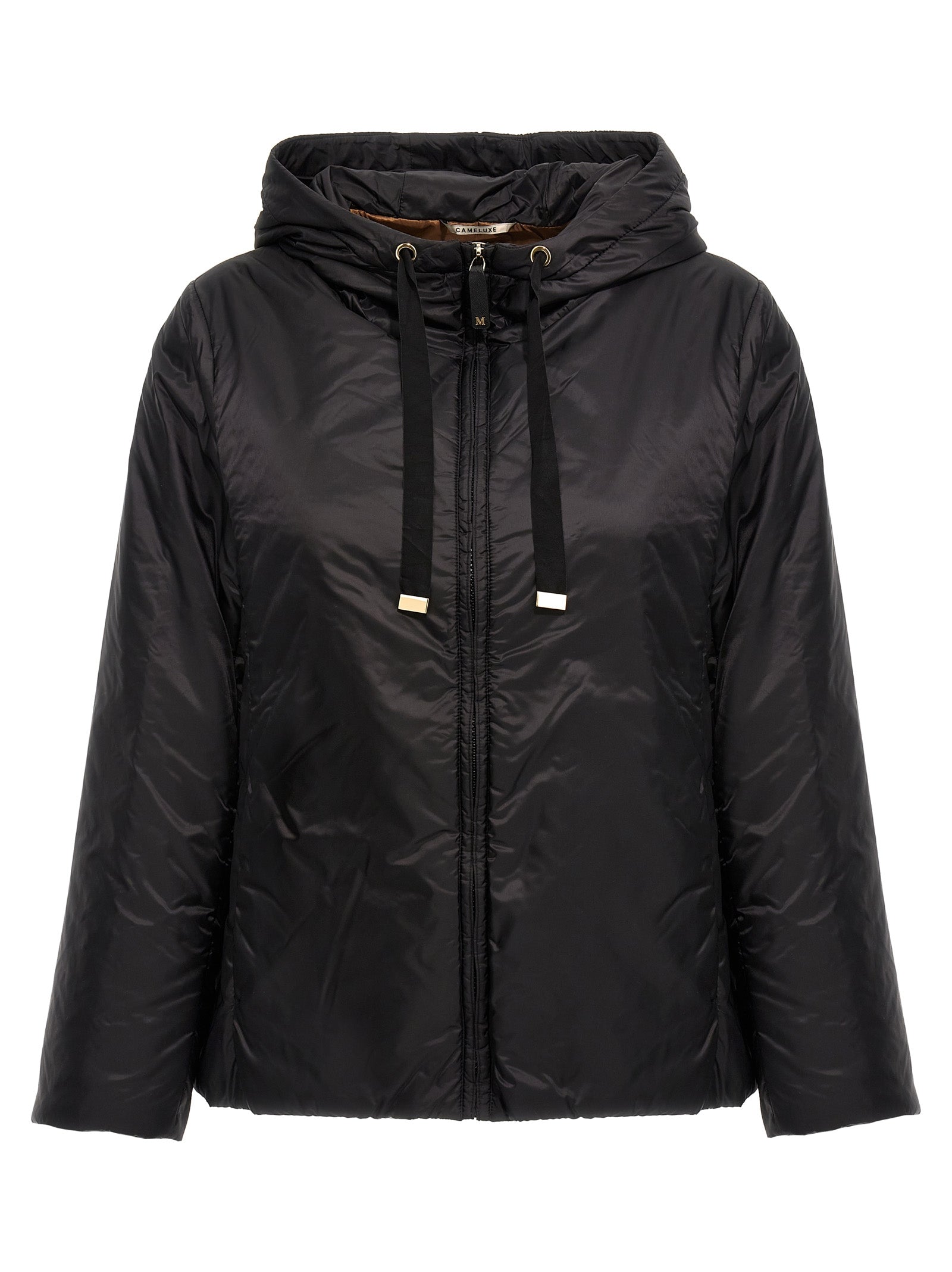 Max Mara Black Polyester Shell Jacket