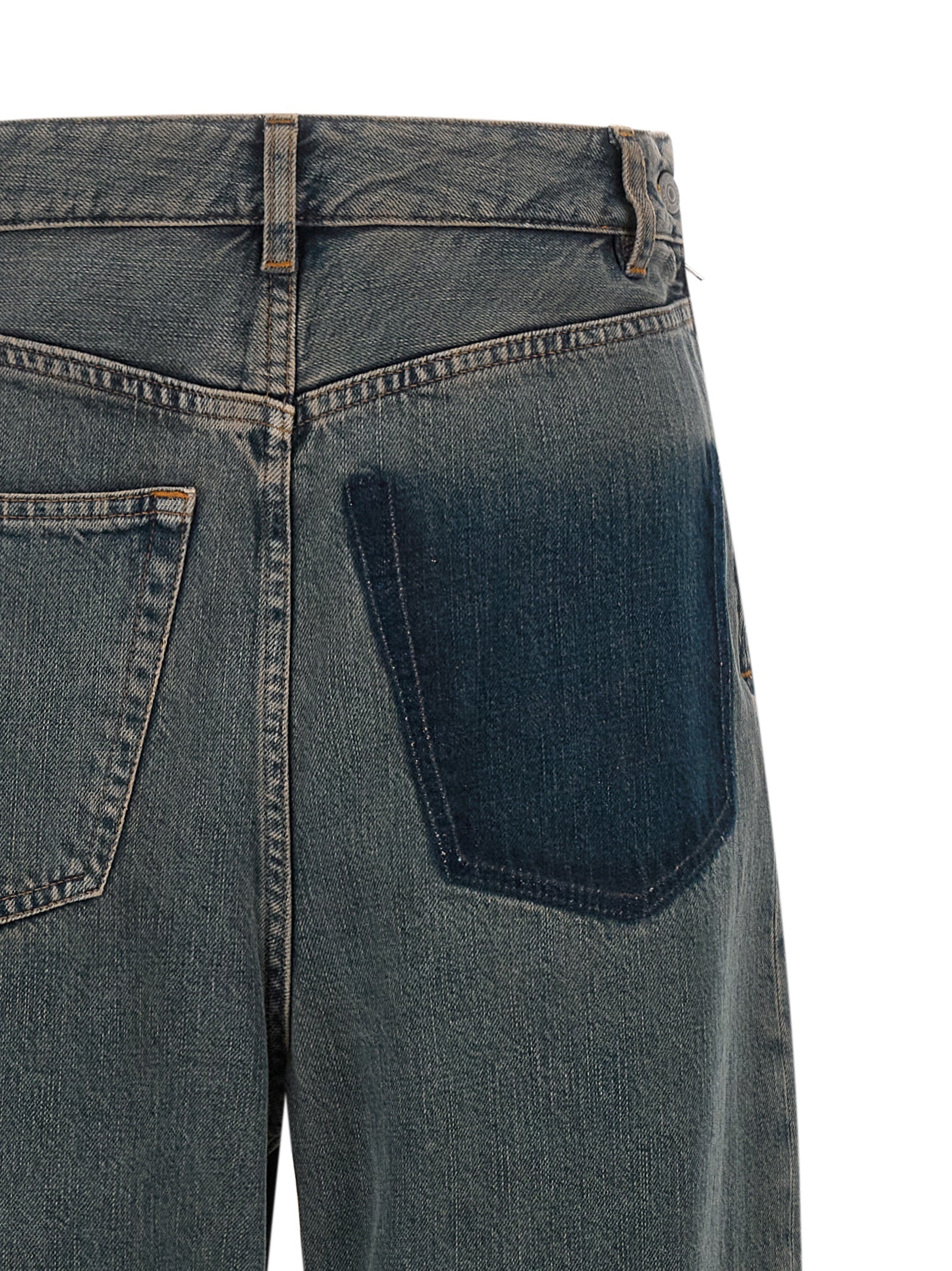 MM6 Maison Margiela Gray Cotton Jeans Denim