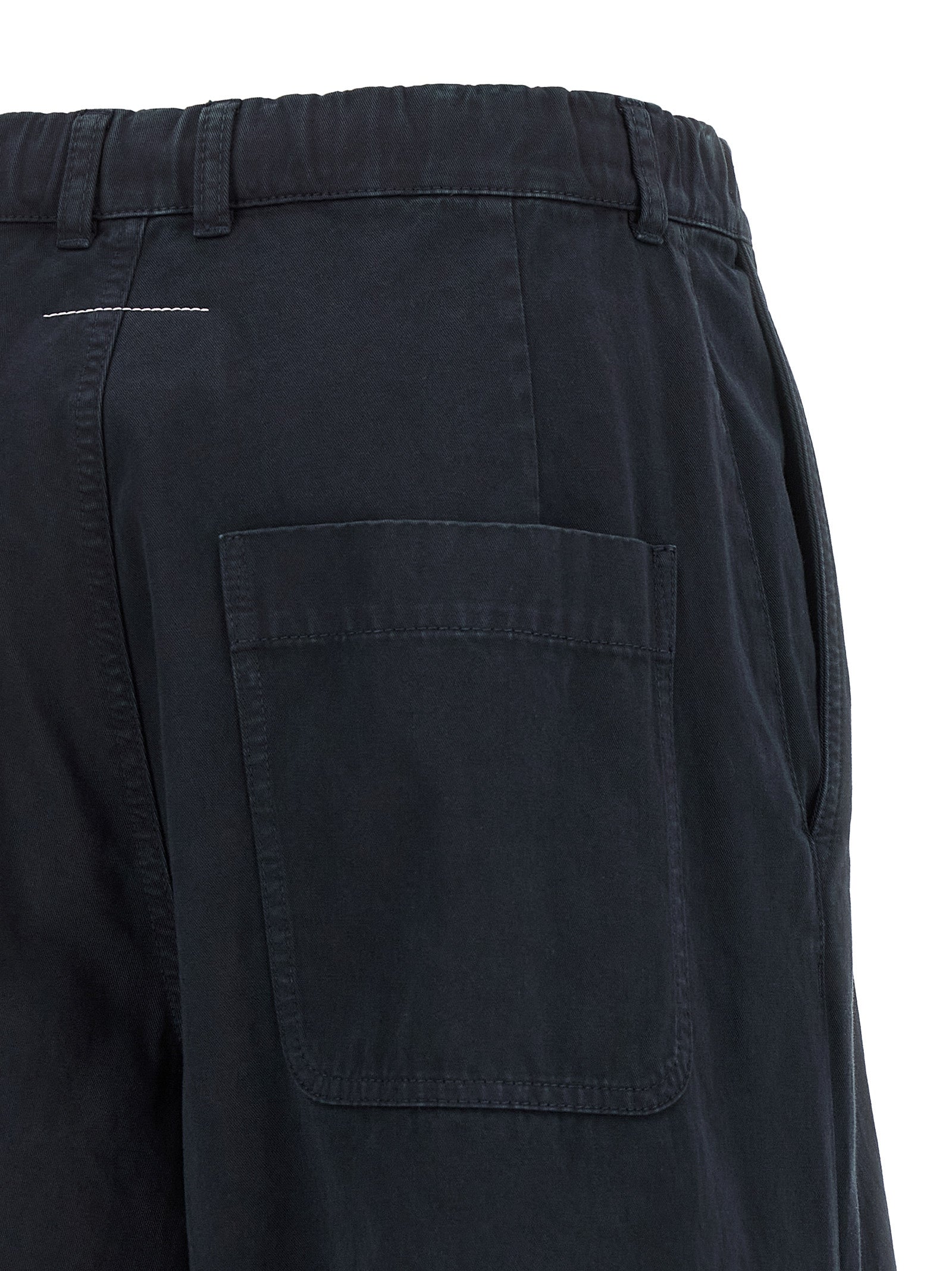 MM6 Maison Margiela Blue Cotton Casual Pants