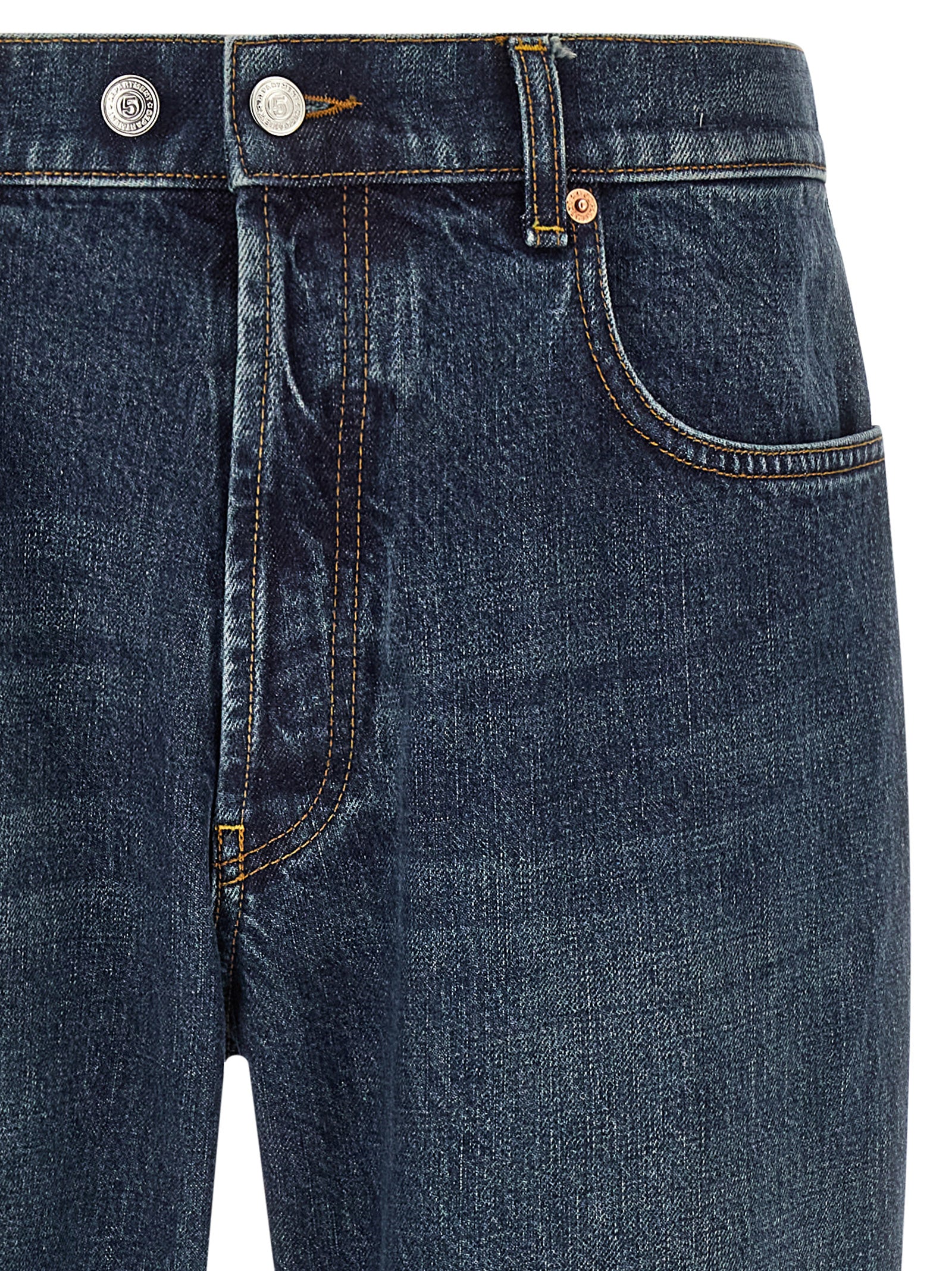 Department 5 Blue Cotton Tapered Jeans