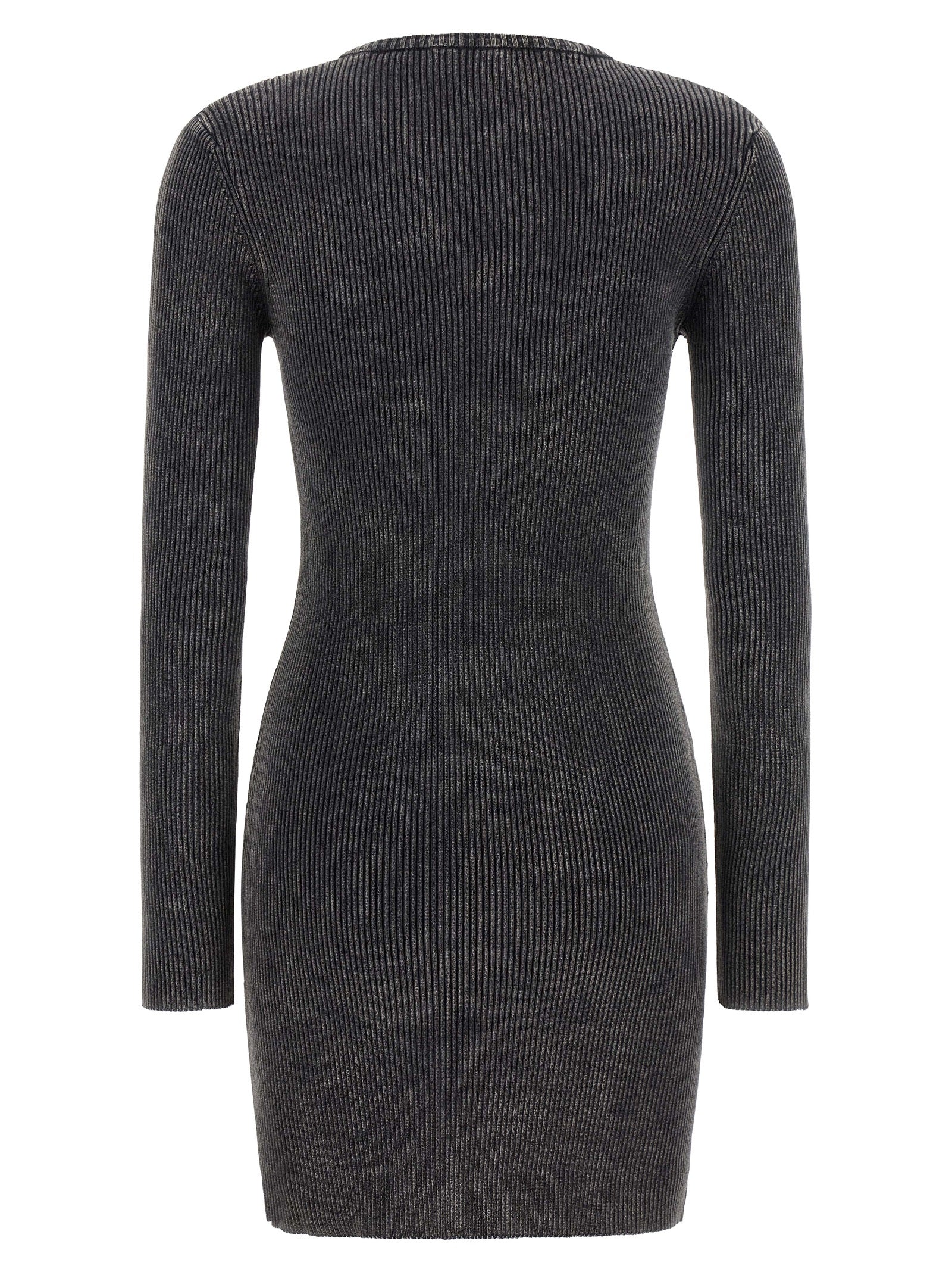 Diesel Black Cotton Short Dress