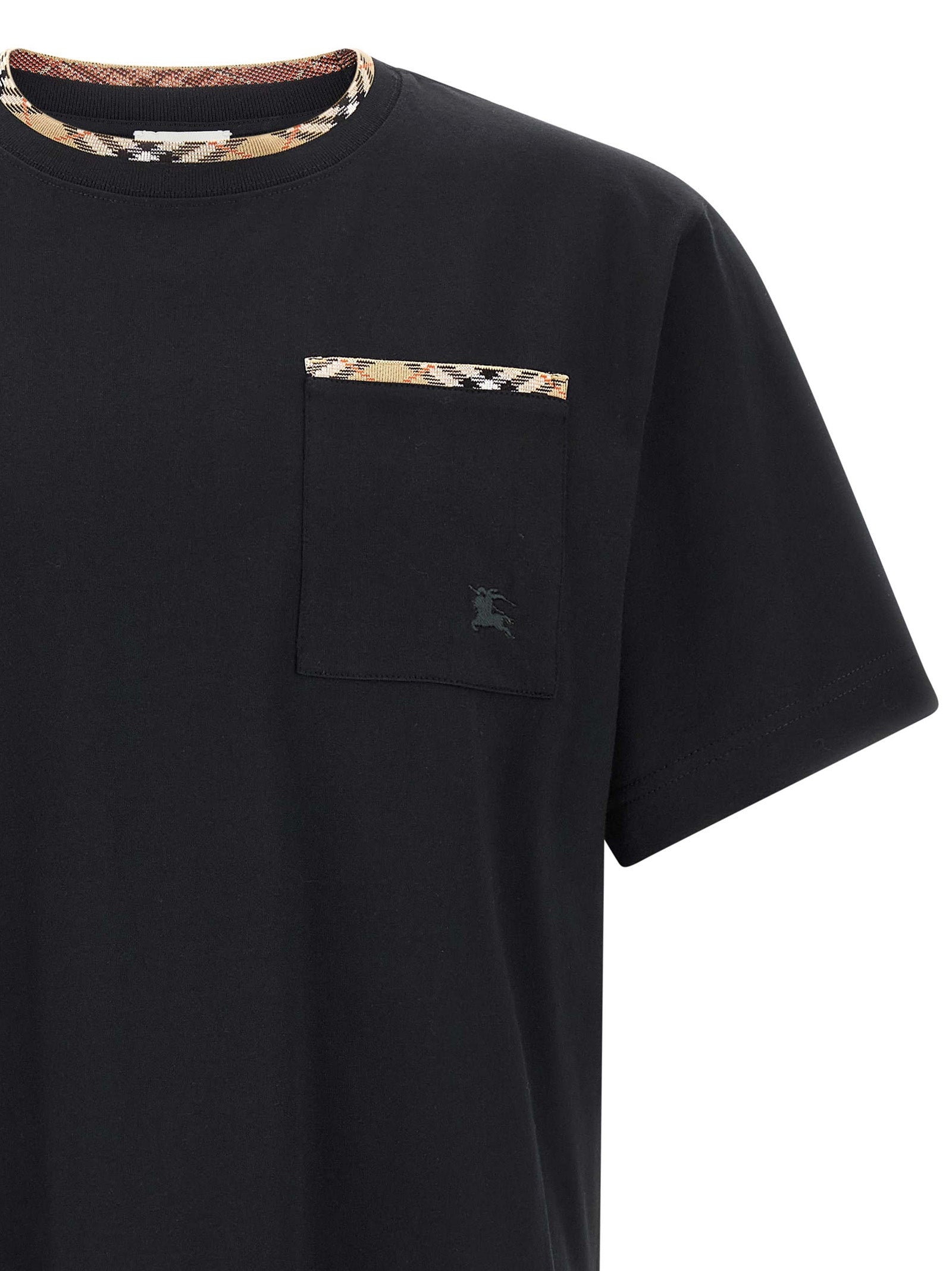 Burberry Black Cotton T-Shirt