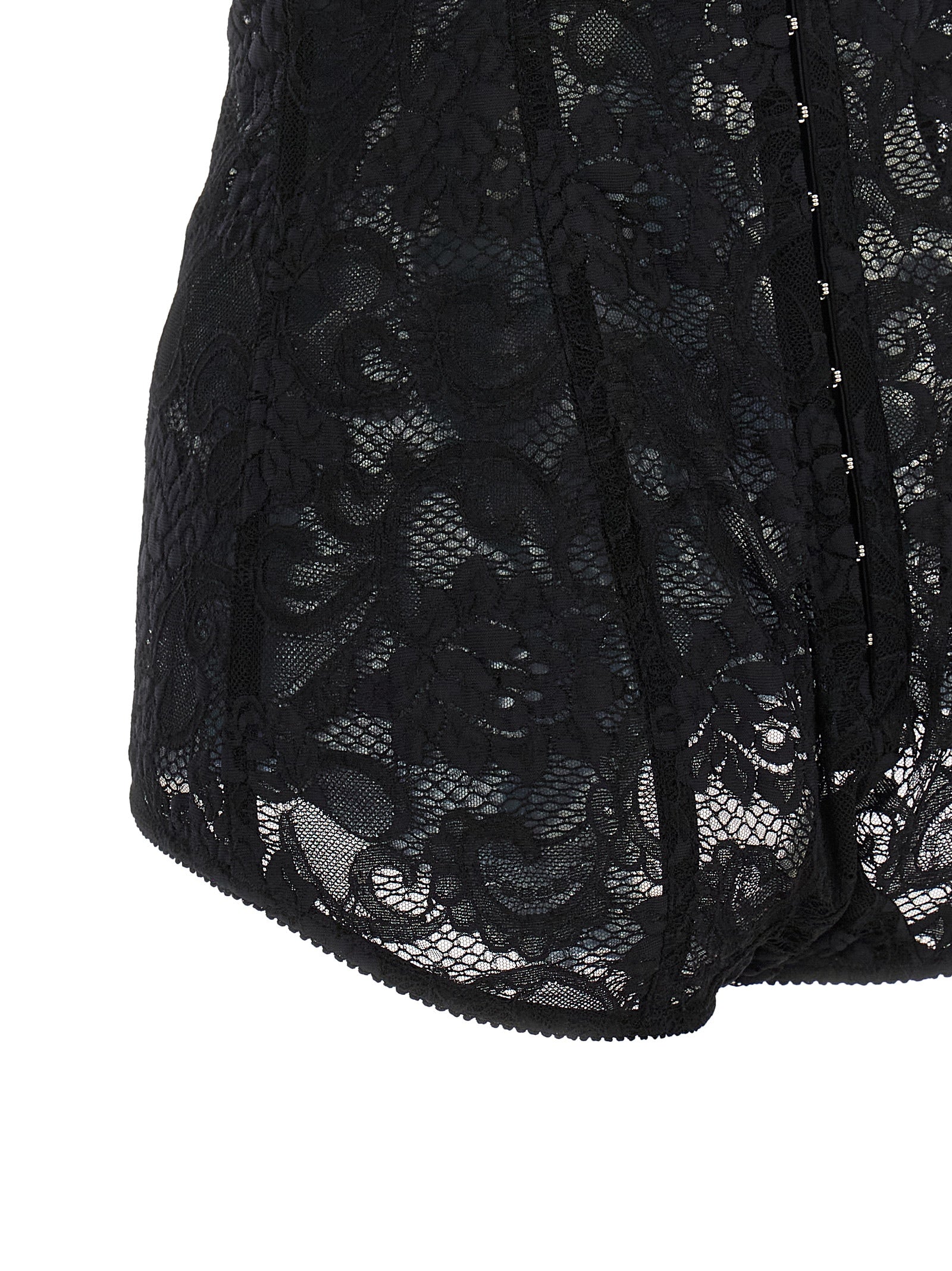 Dolce & Gabbana Black Polyamide Bodysuit
