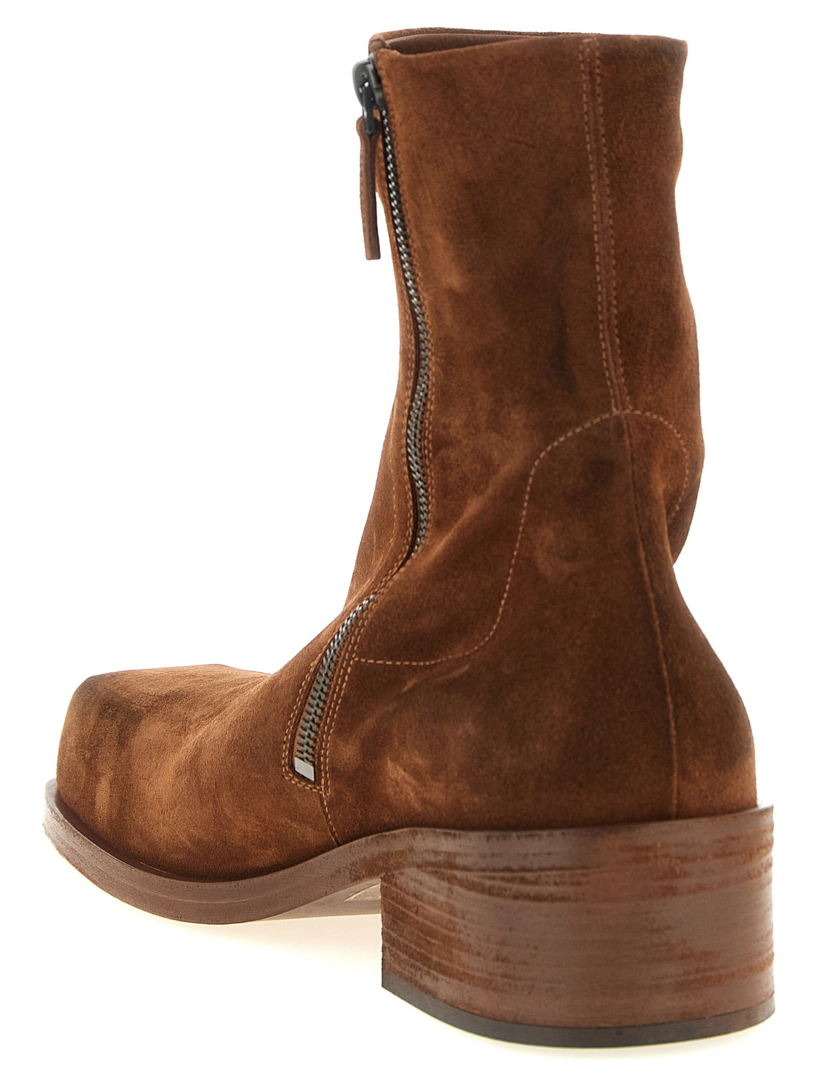 Marsell Brown Calfskin Ankle Boots