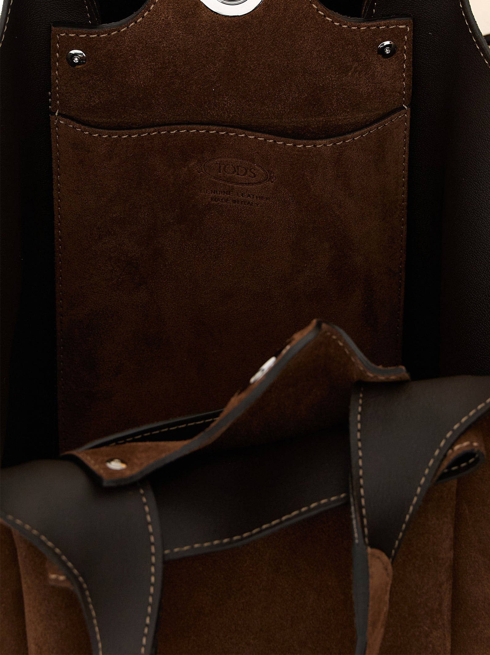 Tod's Brown Calfskin Handbag