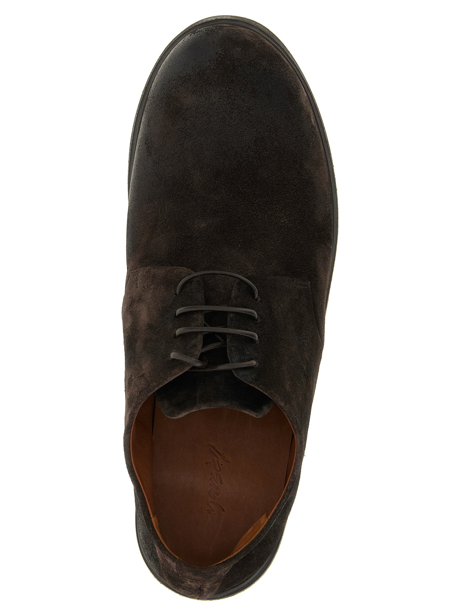 Marsell Brown Calfskin Oxfords And Derbies