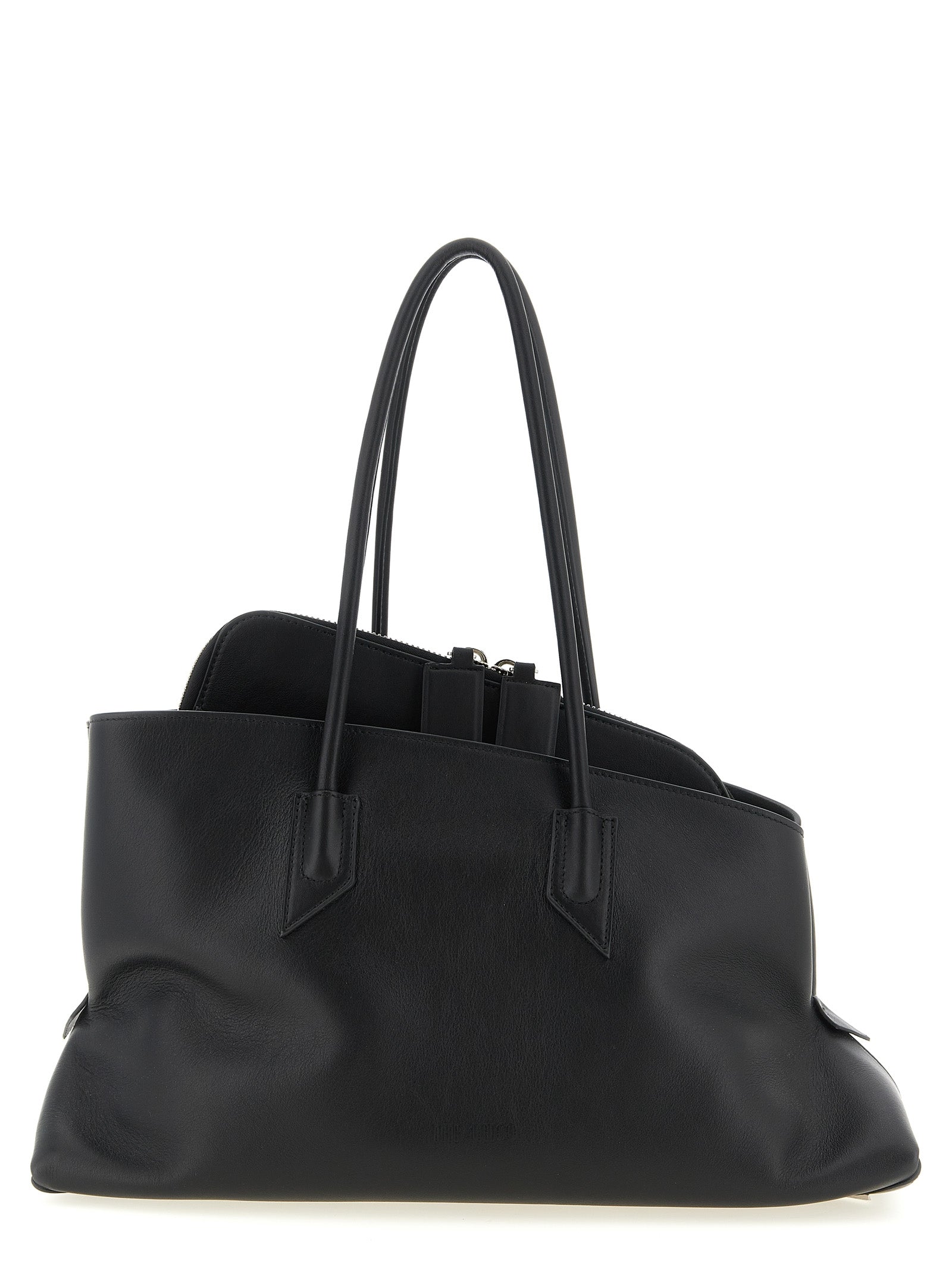 The Attico Black Calfskin Shoulder Bag