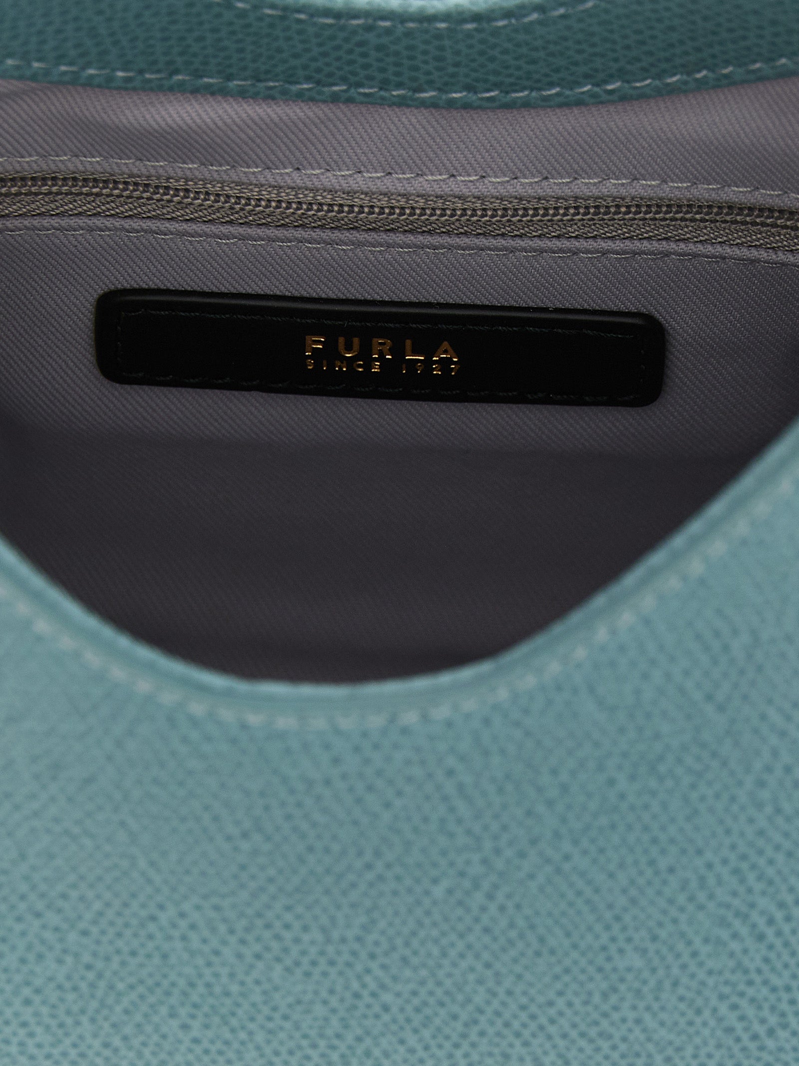 Furla Blue Calfskin Handbag