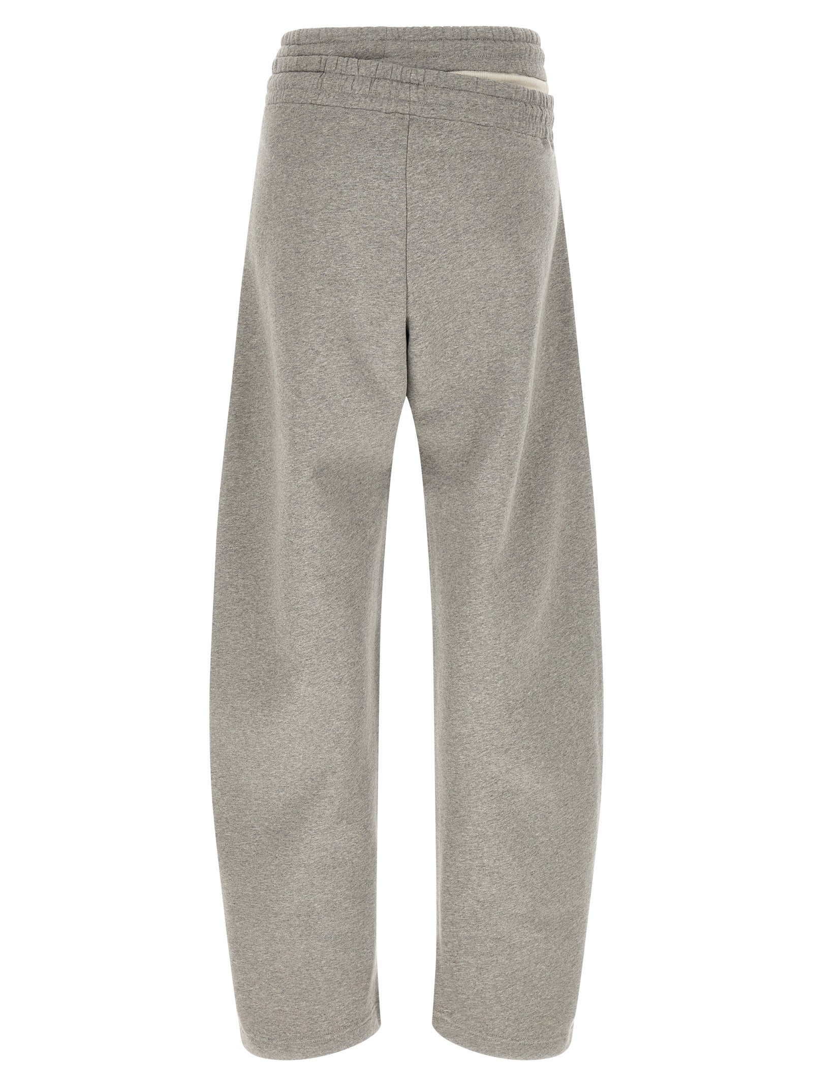 The Attico Gray Cotton Casual Pants