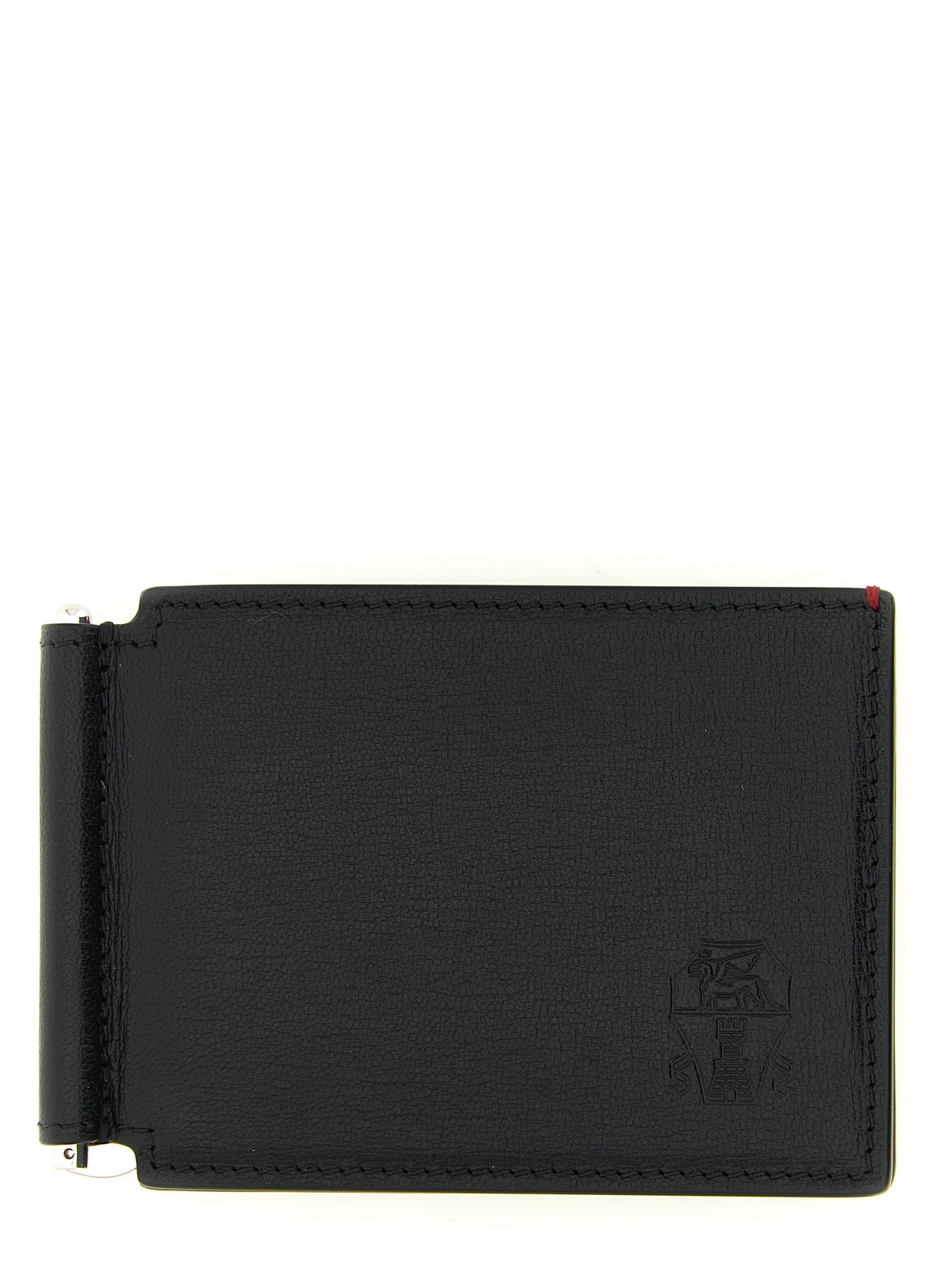 Brunello Cucinelli Black Goatskin Money Clip