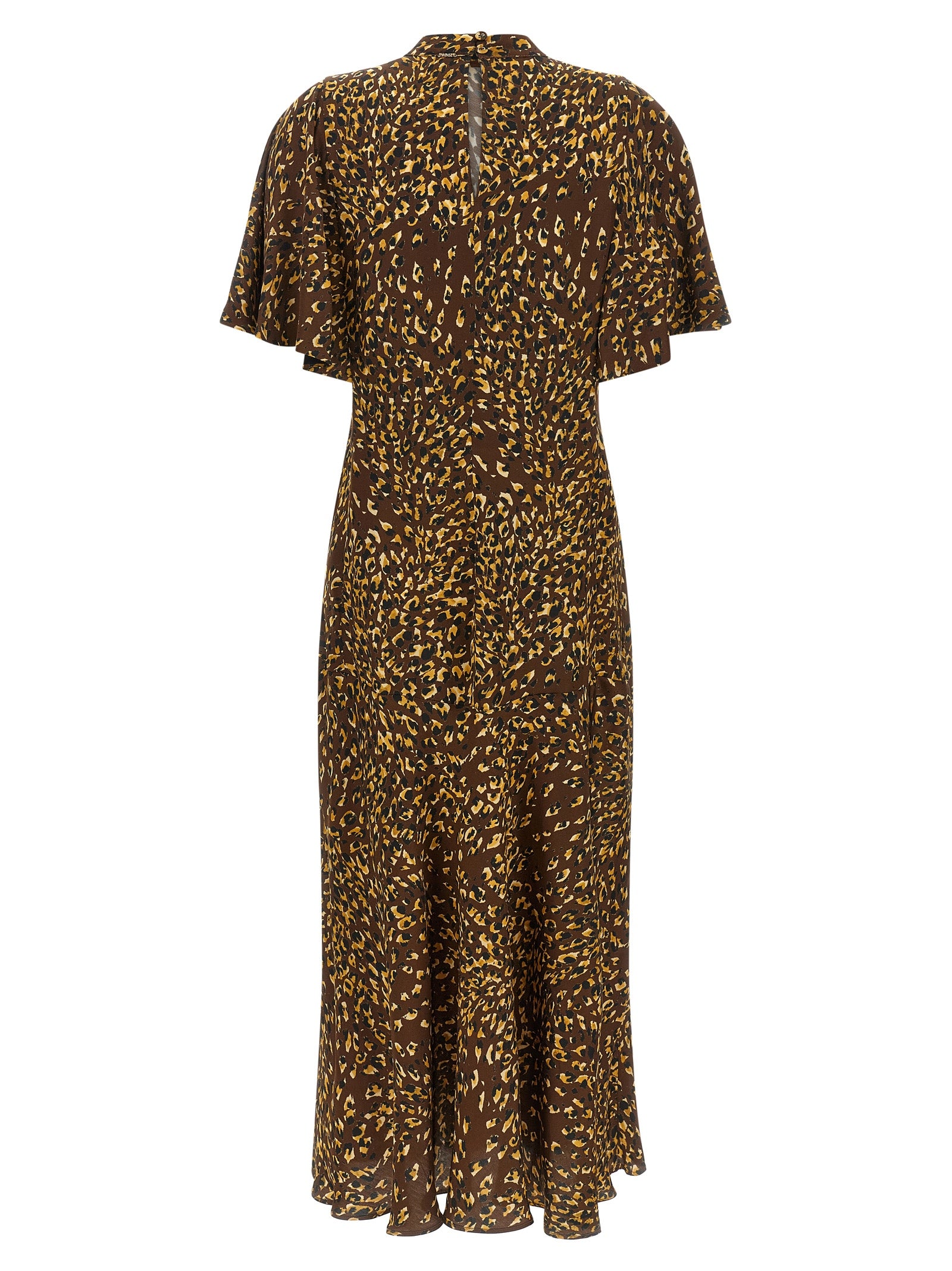 Twinset Brown Viscose Long Dress