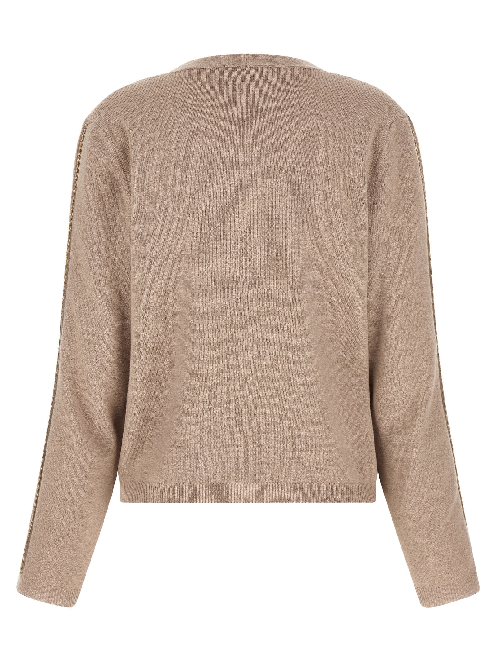 Fabiana Filippi Beige Virgin Wool Cardigan