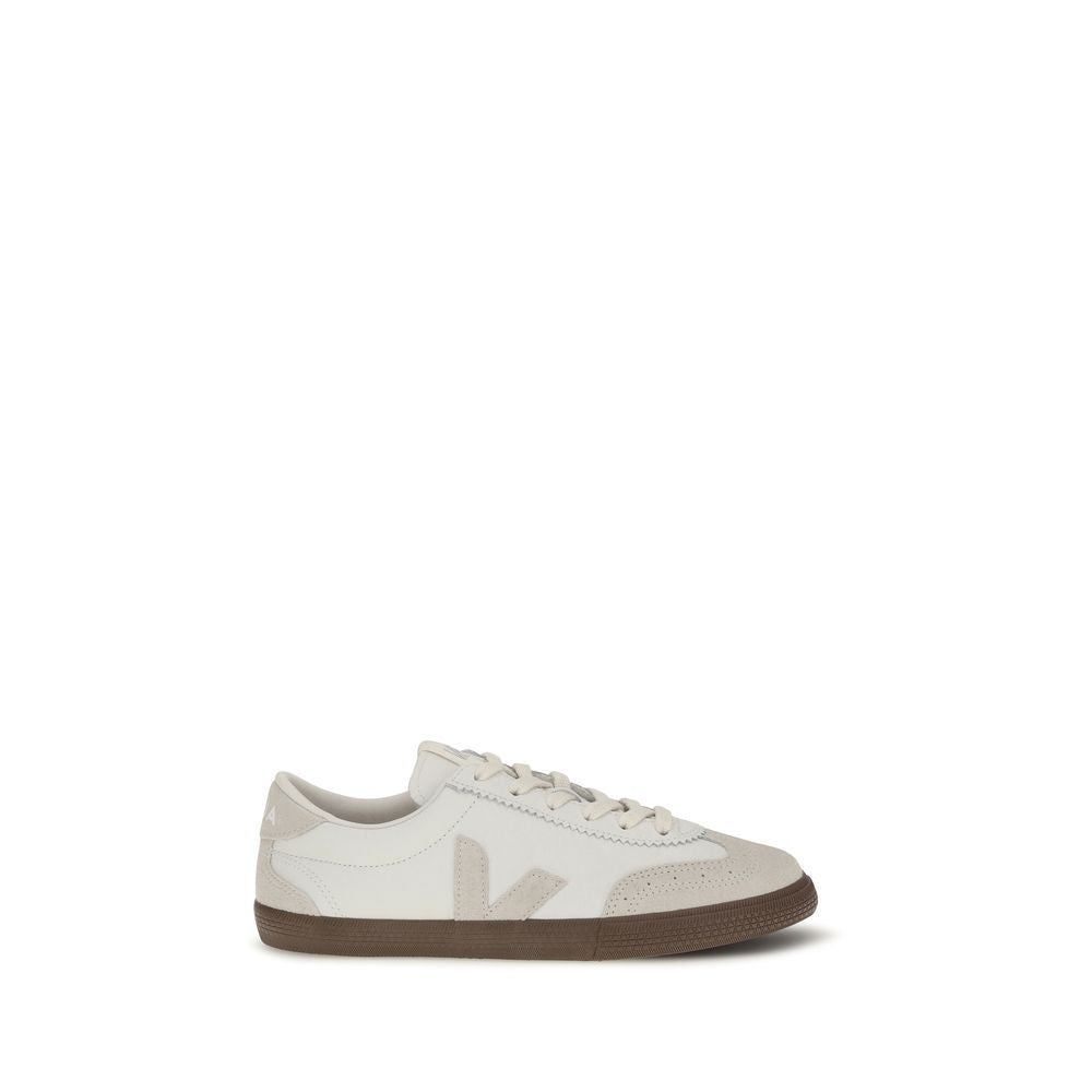 Veja White Calf Leather Bos Taurus Sneakers