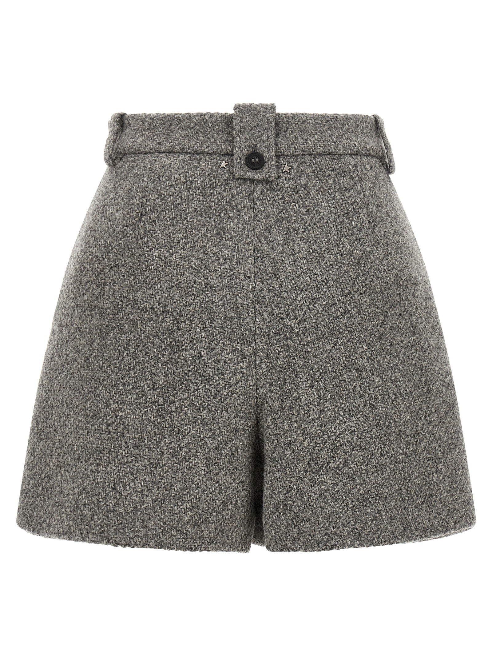Golden Goose Gray Virgin Wool Bermuda Shorts
