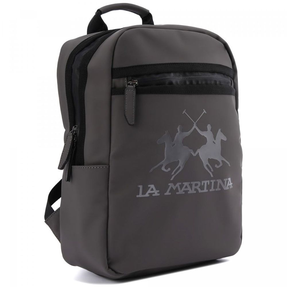 La Martina Gray Polyethylene Backpack