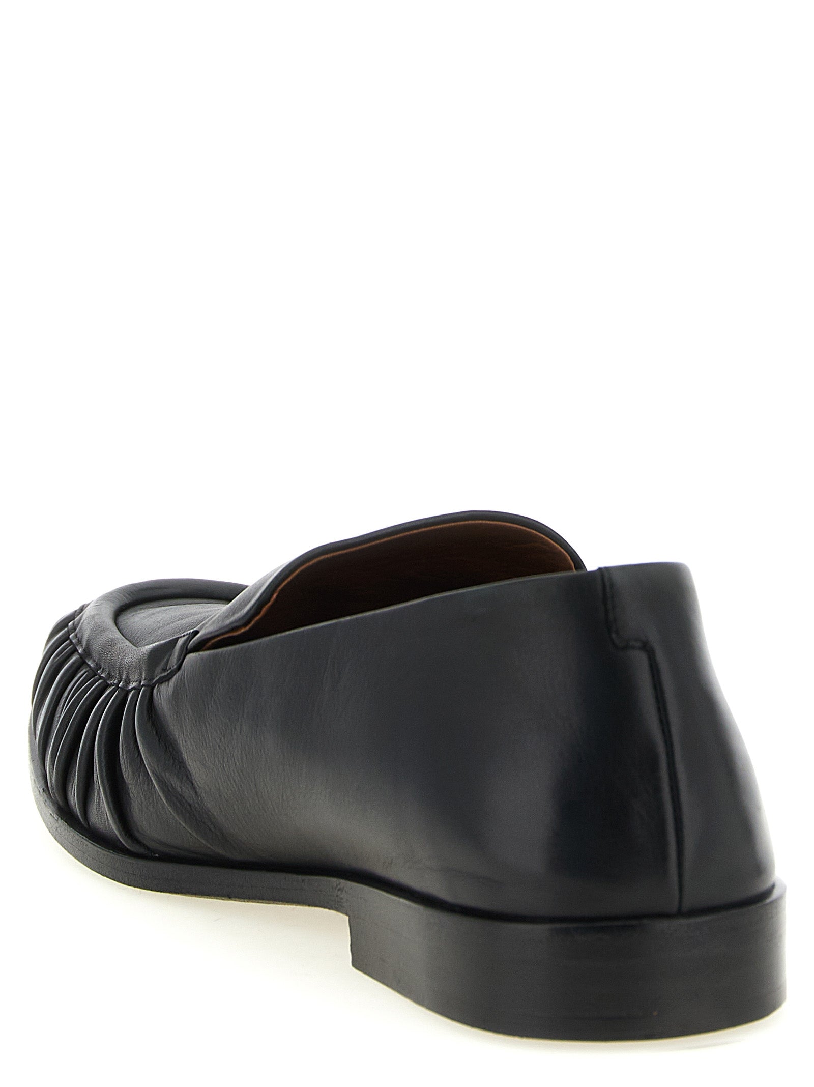 Marsell Black Calfskin Slip-On Loafers