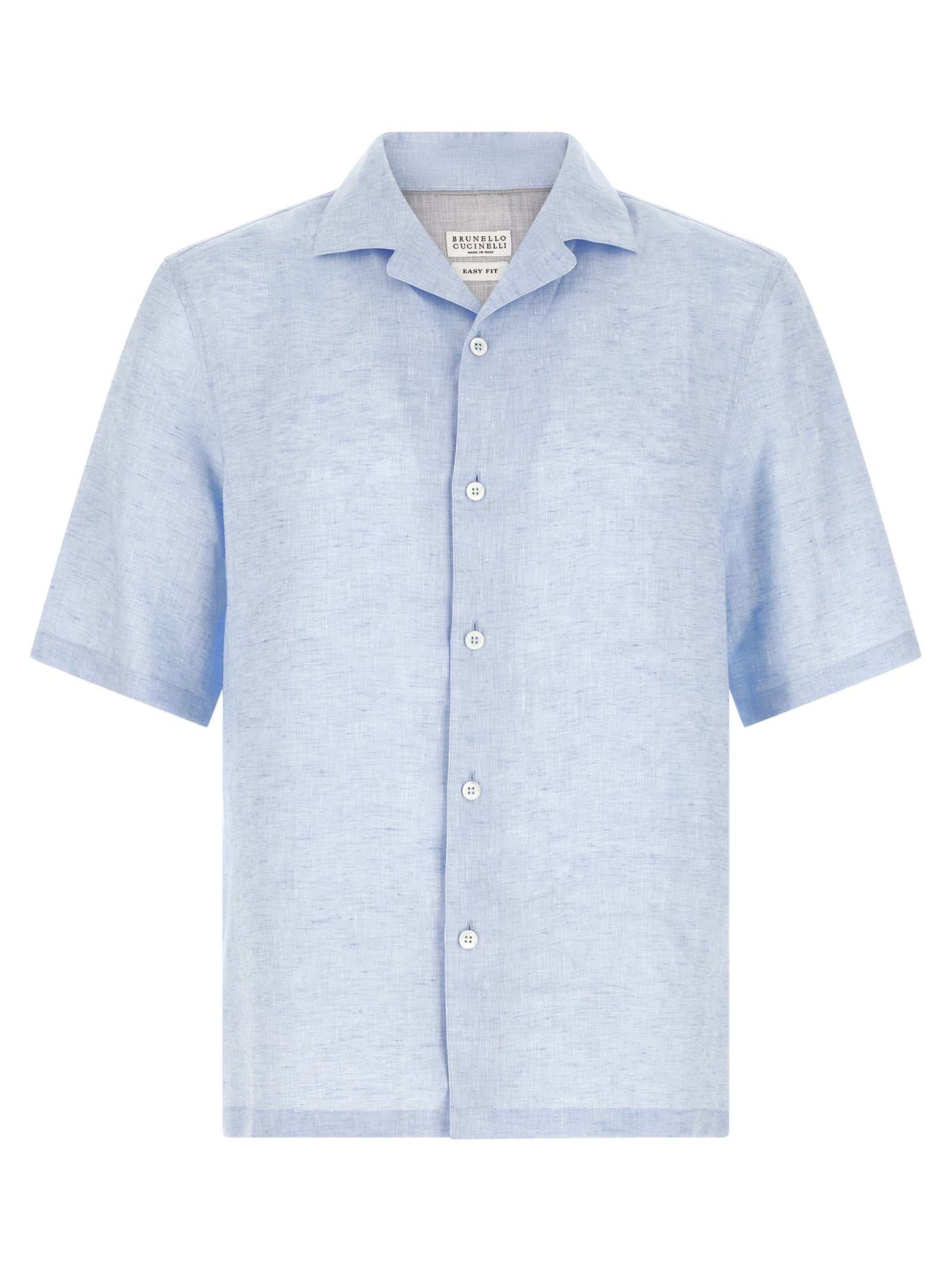 Brunello Cucinelli Blue Linen Blouse